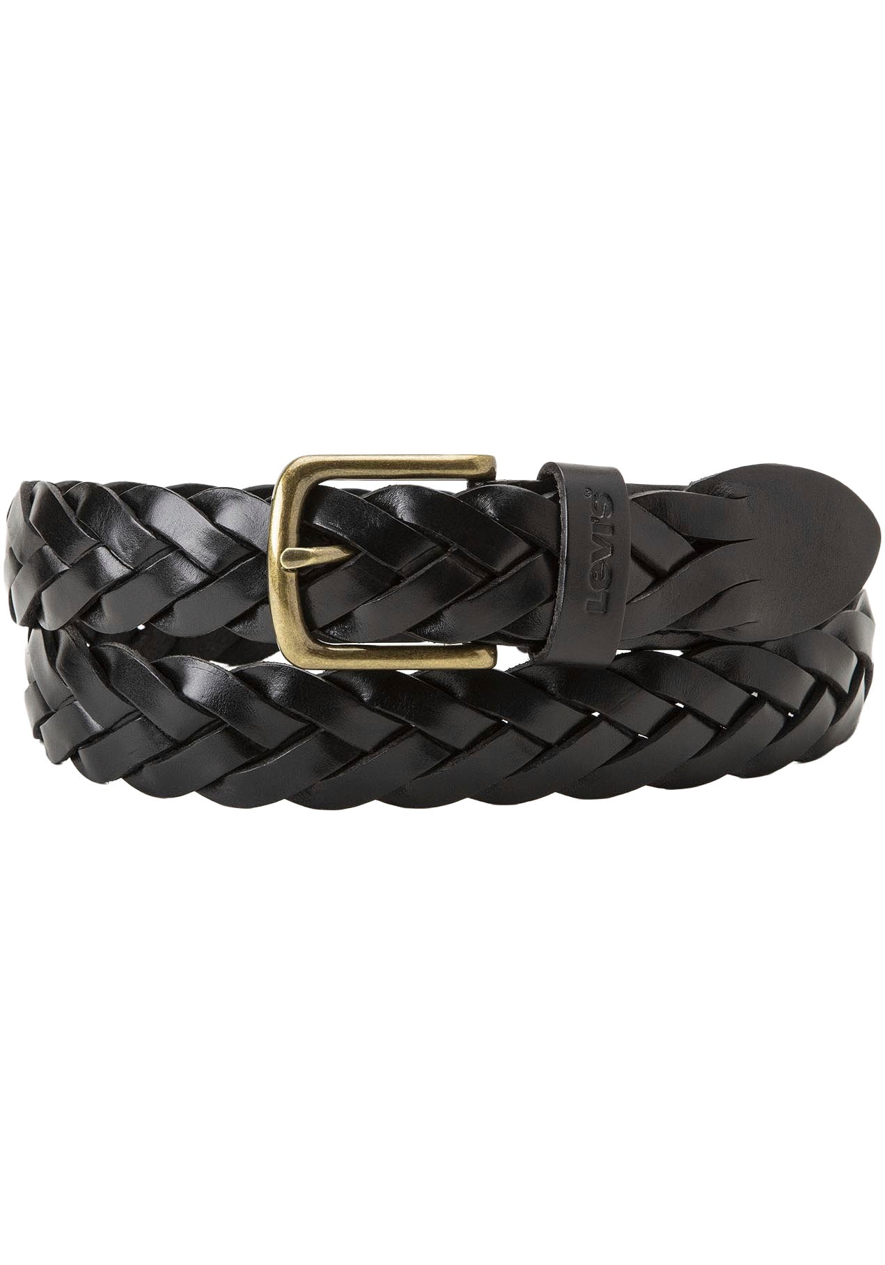 Levi's® Ledergürtel »LEATHER BRAID« Unisex