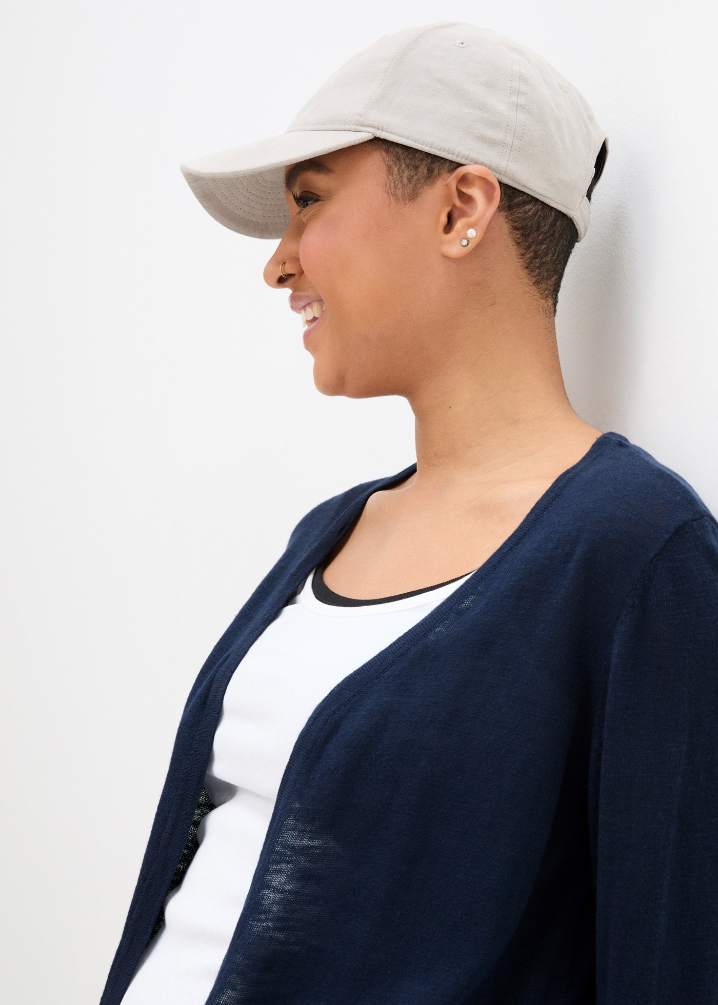 bonprix Strickjacke , Strickjacke aus reiner Baumwoll-Slub Qualität
