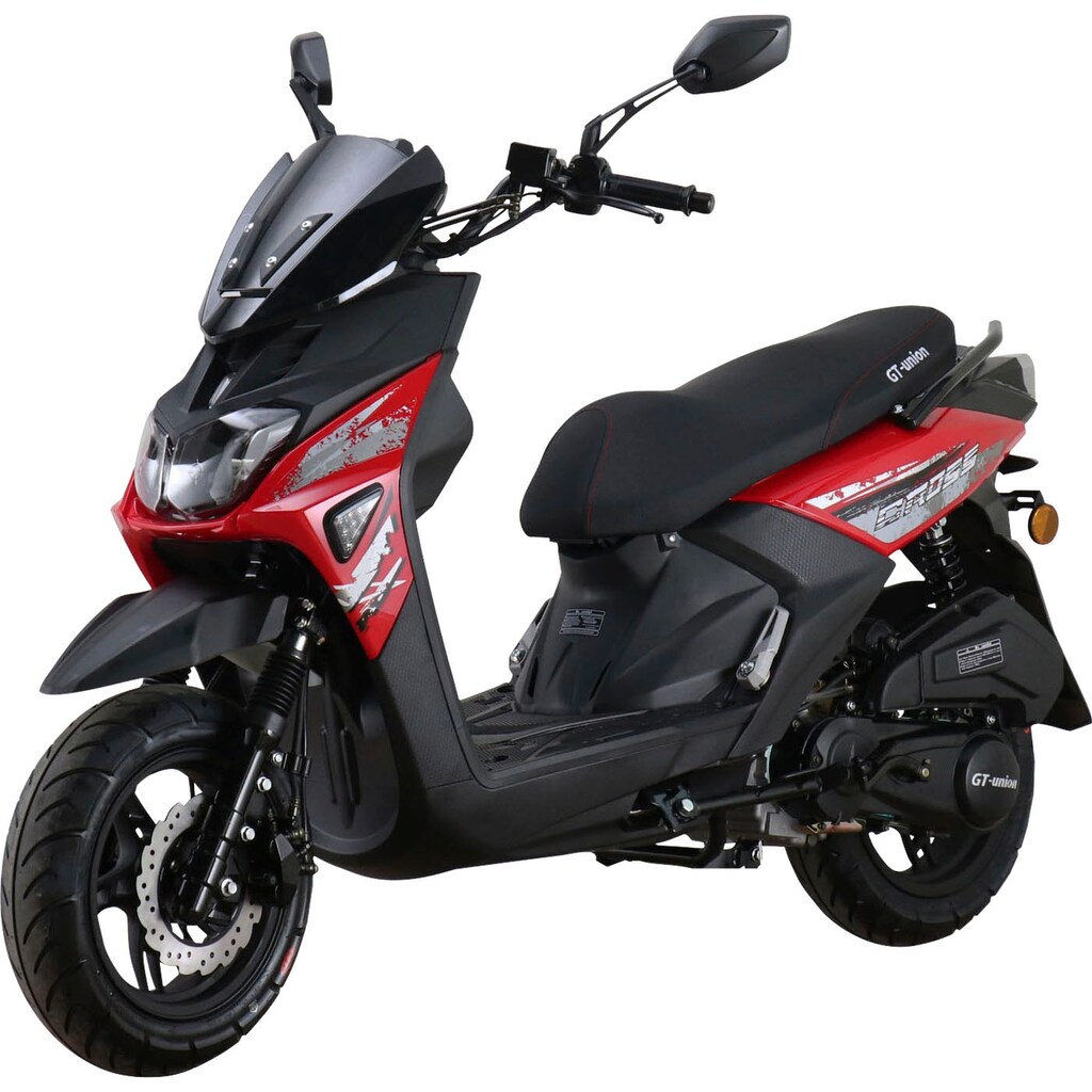 GT UNION Motorroller »PX 55 Cross-Concept 2.0 Street 125«, 125 cm³, 85 km/h, Euro 5, 8,5 PS, (Komplett-Set, 2 tlg., mit Topcase)