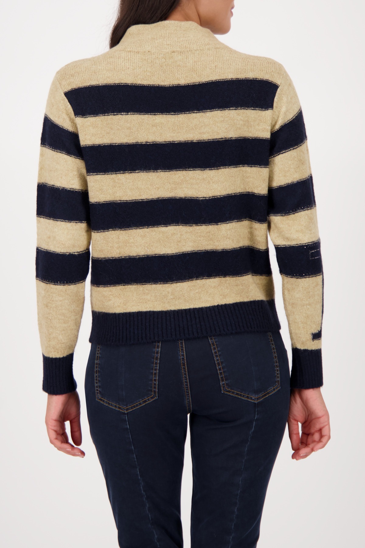 Monari Strickpullover "Pullover Ringel", Regular fit mit Rundhalsausschnitt günstig online kaufen
