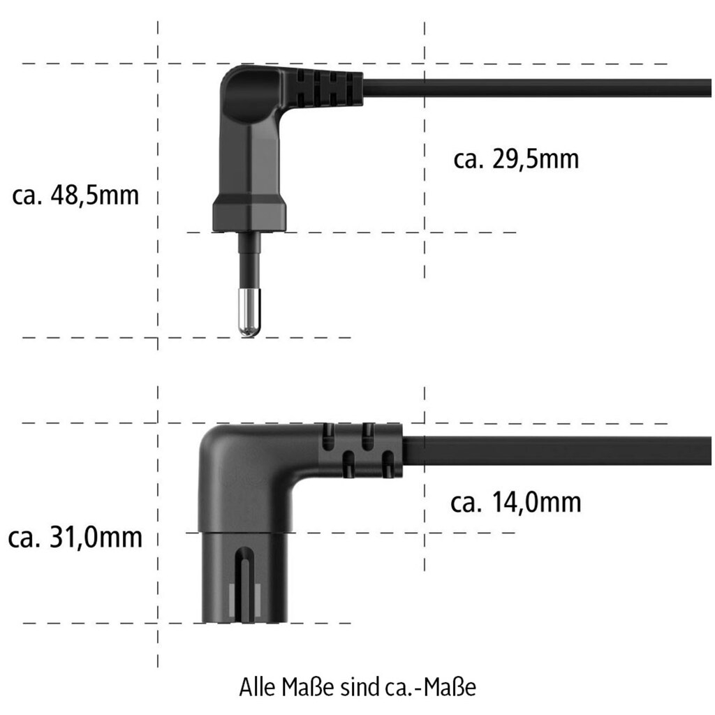 Hama Stromkabel »für Sonos PLAY:1/PLAY:5«, Typ C (Eurostecker), 300 cm