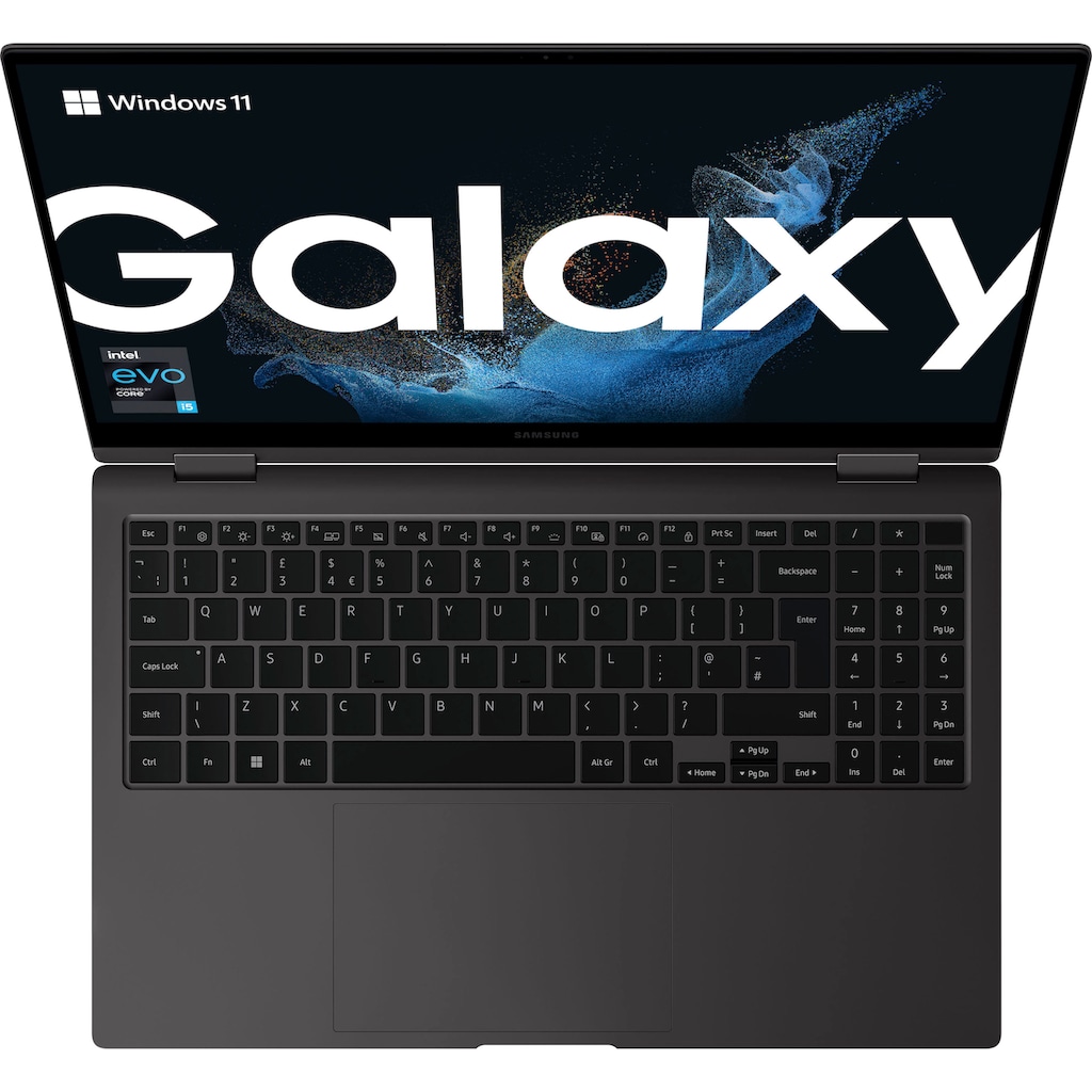 Samsung Convertible Notebook »Galaxy Book2 Pro 360«, 39,62 cm, / 15,6 Zoll, Intel, Core i5, Iris© Xe Graphics, 256 GB SSD