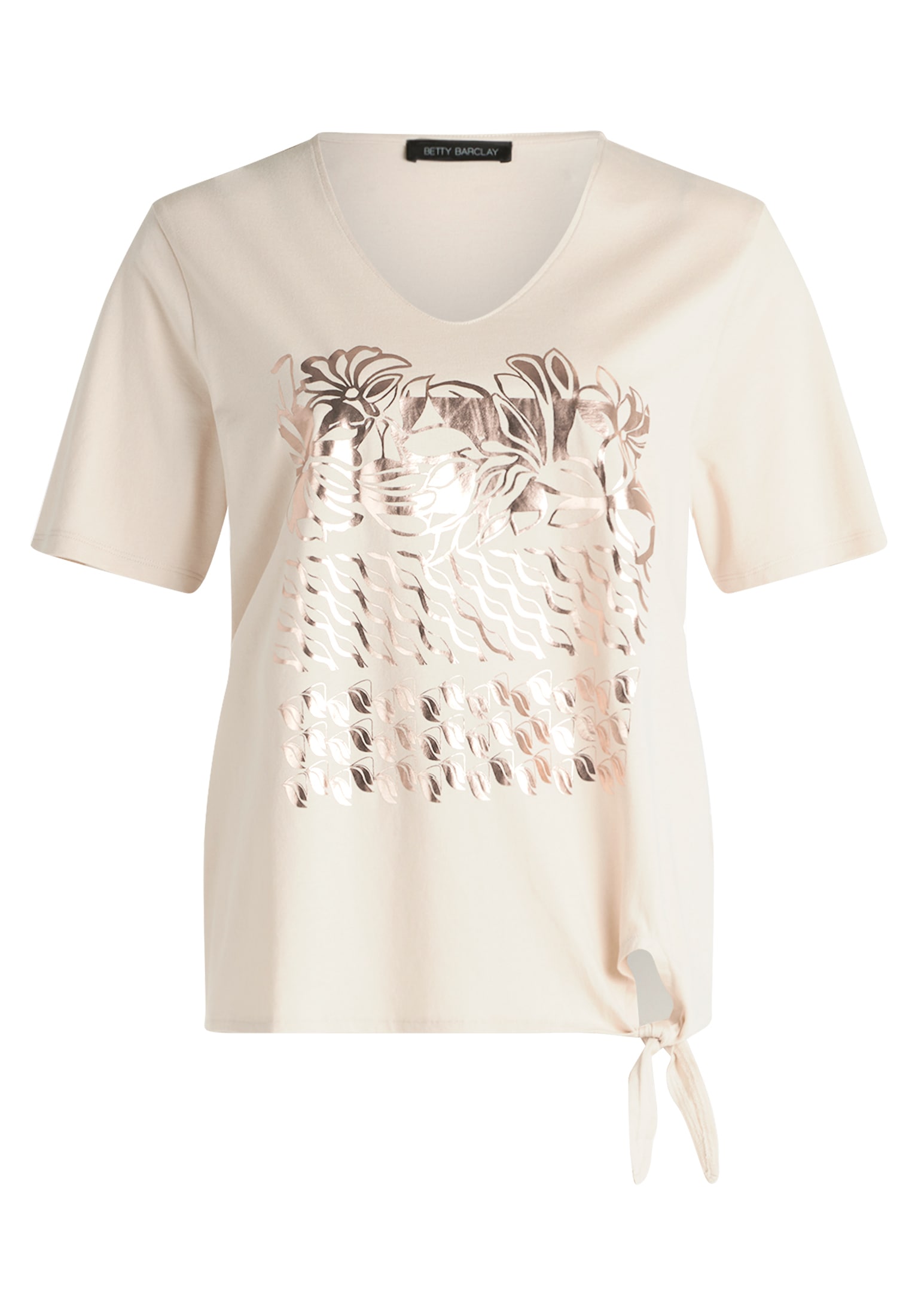 Betty Barclay Kurzarmshirt »Betty Barclay Basic Shirt mit Schleifenknoten«, (1 tlg.)