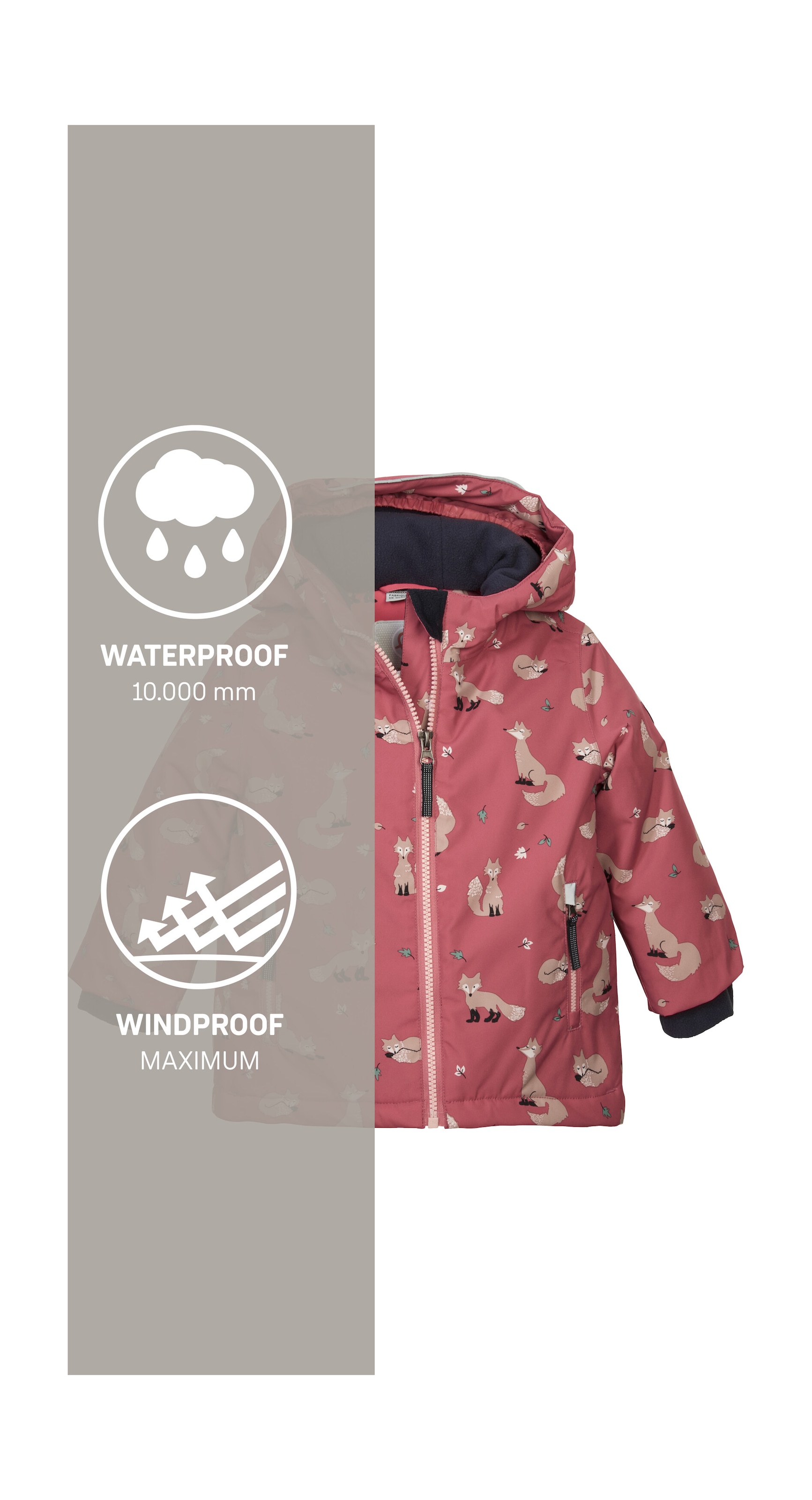 first instinct by killtec Skijacke »FISW 29 MNS SKI JCKT«, Wasserdichte Jacke mit verlängerbaren Ärmeln und stylischem Print