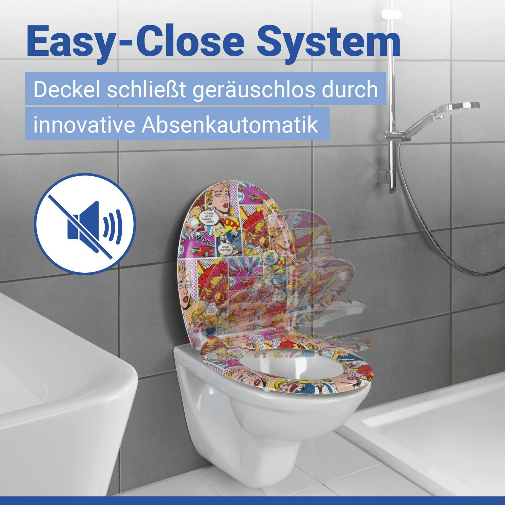WENKO WC-Sitz »Pop-Art«