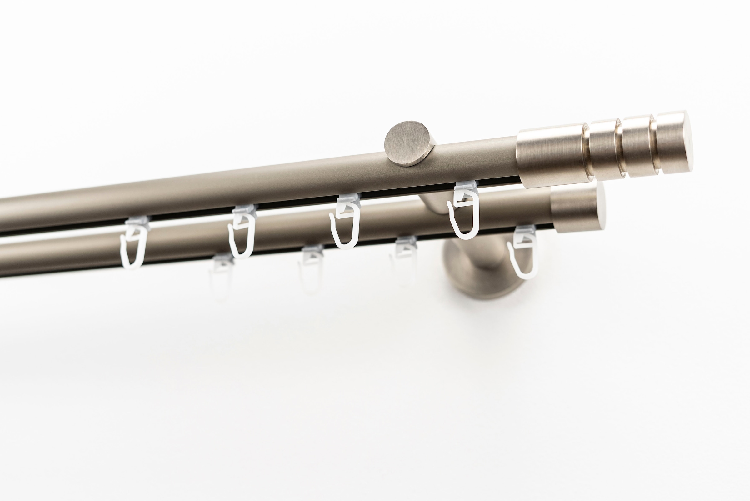 GARESA Gardinenstange "EASY" Ø 20 mm 2 läufig-läufig Wunschmaßlänge günstig online kaufen