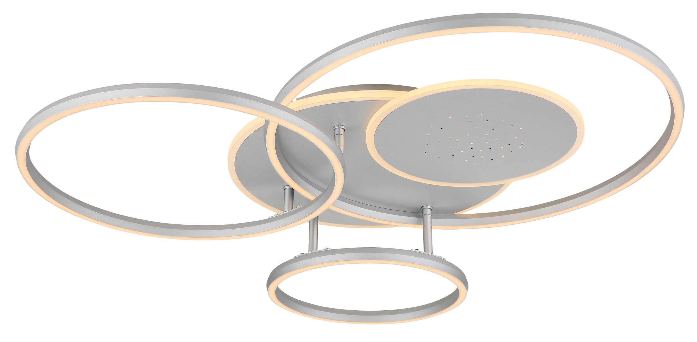 GLOBO LIGHTING Deckenleuchte »JOHNSON« LED-Modul 1 Stk. Smarte LED-Deckenleuchte, dimmbar, Fernbedienung, flexibel