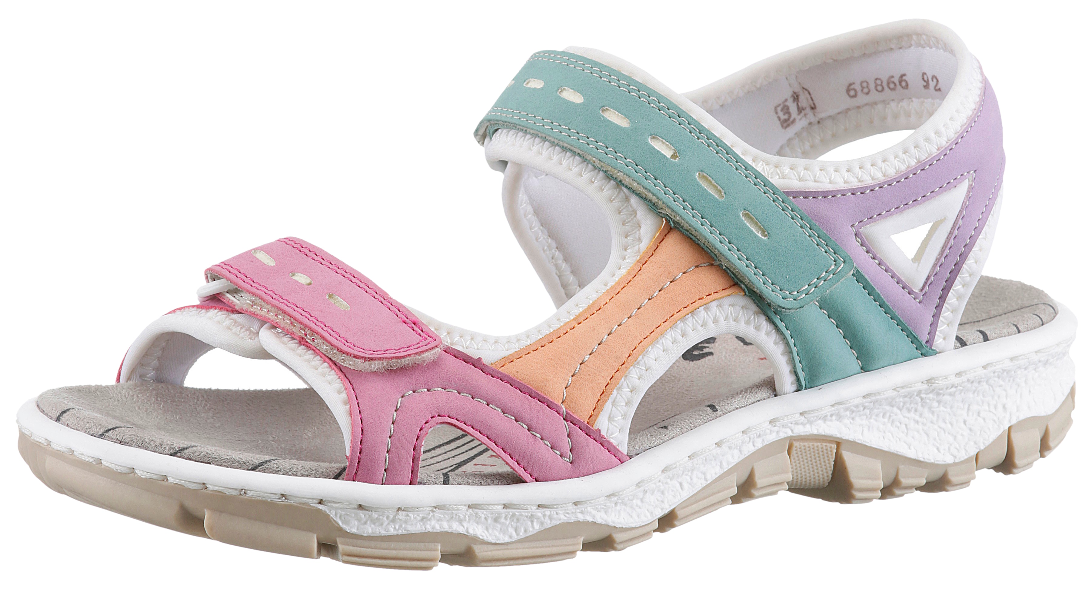 Rieker Sandale Sommerschuh, Sandalette, Outdoorsandale mit Klett