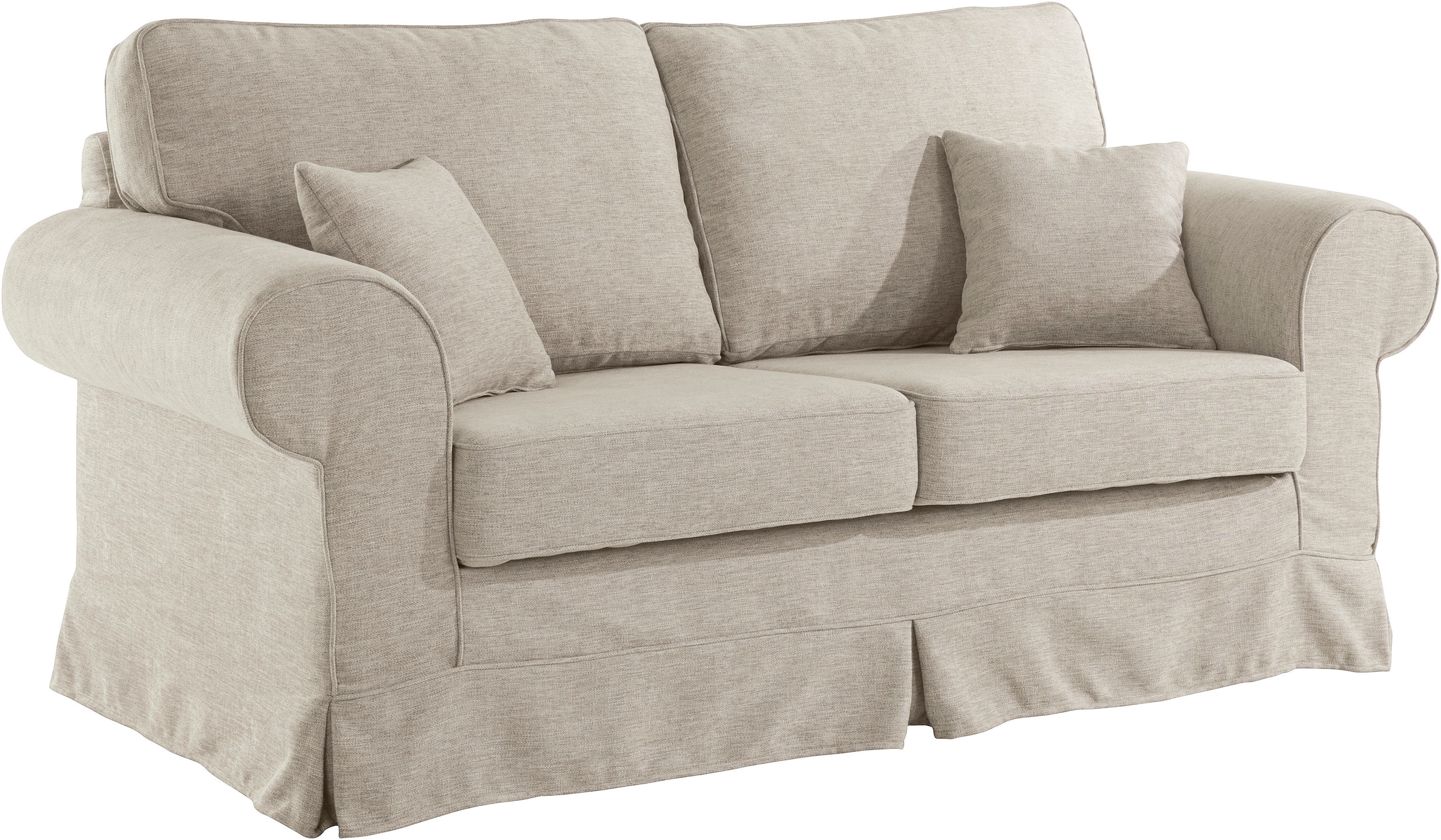 Home affaire 2-Sitzer »Shadmoor«, Hussenoptik, in uni oder mit Blumendruck