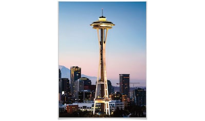 Poster »Space Needle Seattle«, Städte, (Set, 1 St.)