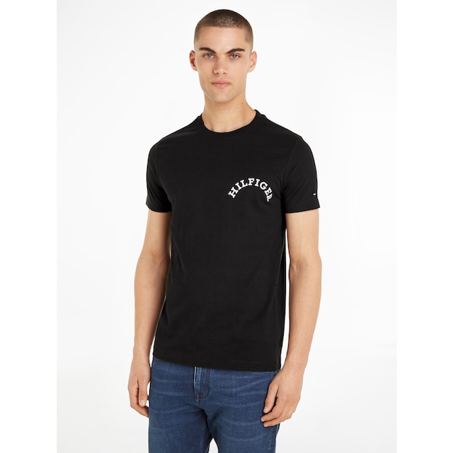 Tommy Hilfiger T-Shirt »MONOTYPE BACK PRINT«, mit Logo-Druck auf der Brust  ▷ bestellen | BAUR