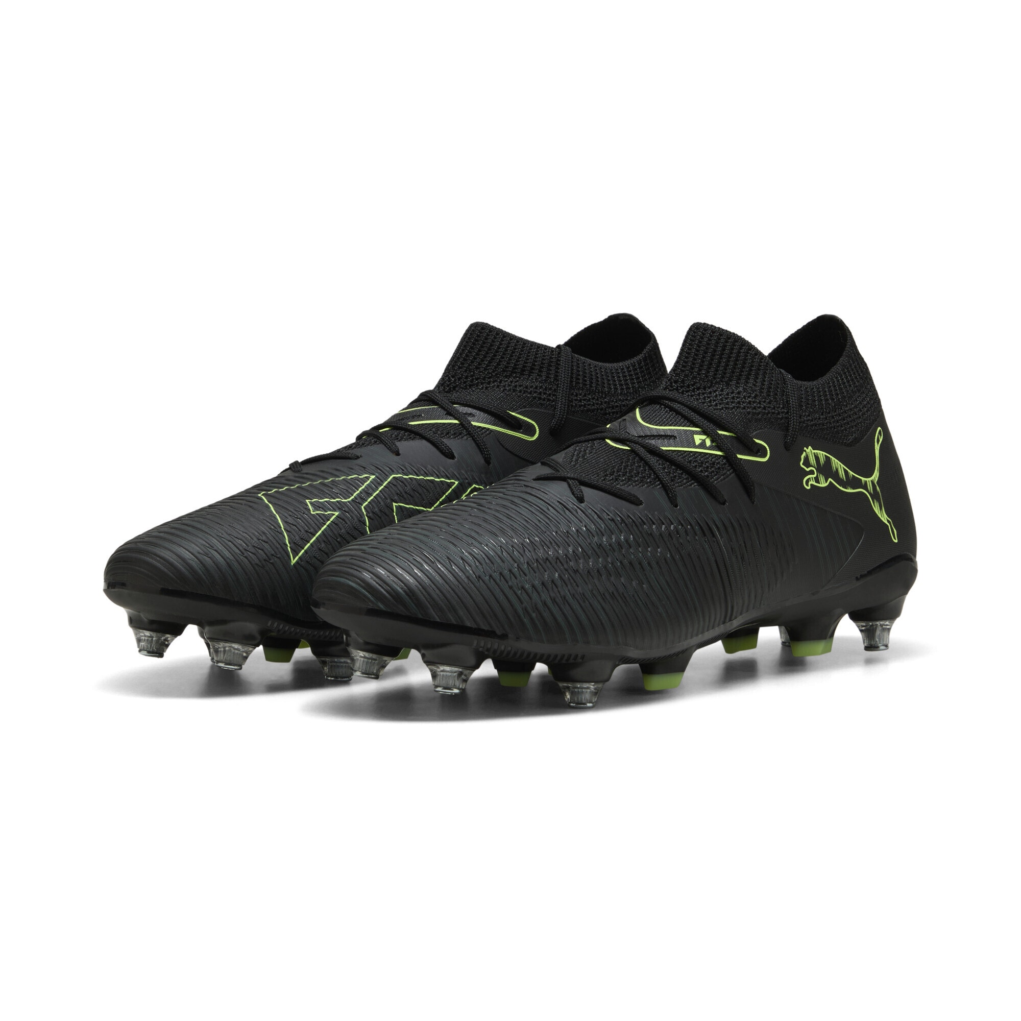 PUMA Herren Fußballschuh "FUTURE 8 MATCH MxSG Fußballschuhe Erwachsene", Gr. 42,5, gelb, Obermaterial: Textil, Synthetik; Futter: Textil, Synthetik;