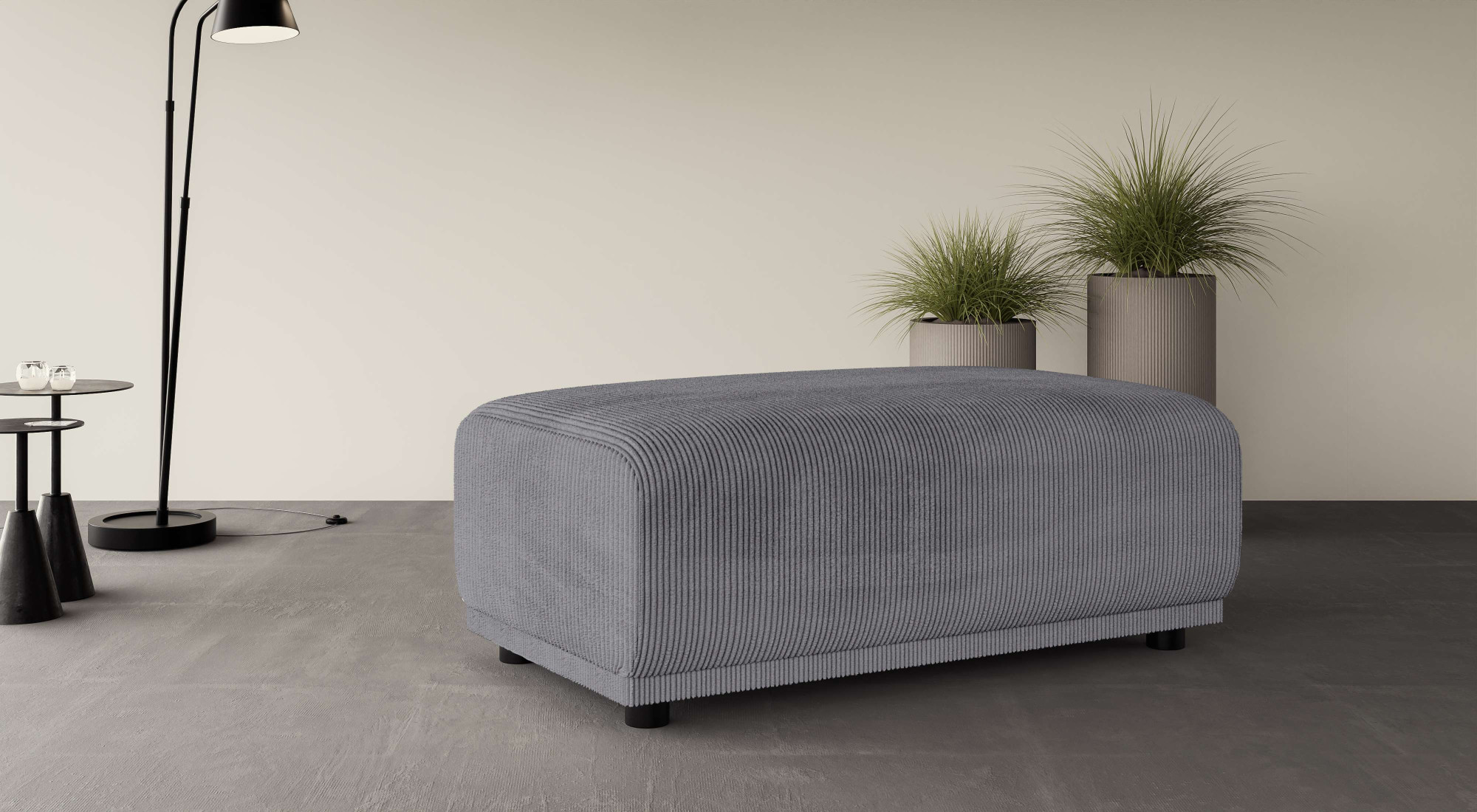 Home affaire Polsterhocker "TAMMO" passend zur Serie, auch in Cord und Bouclé