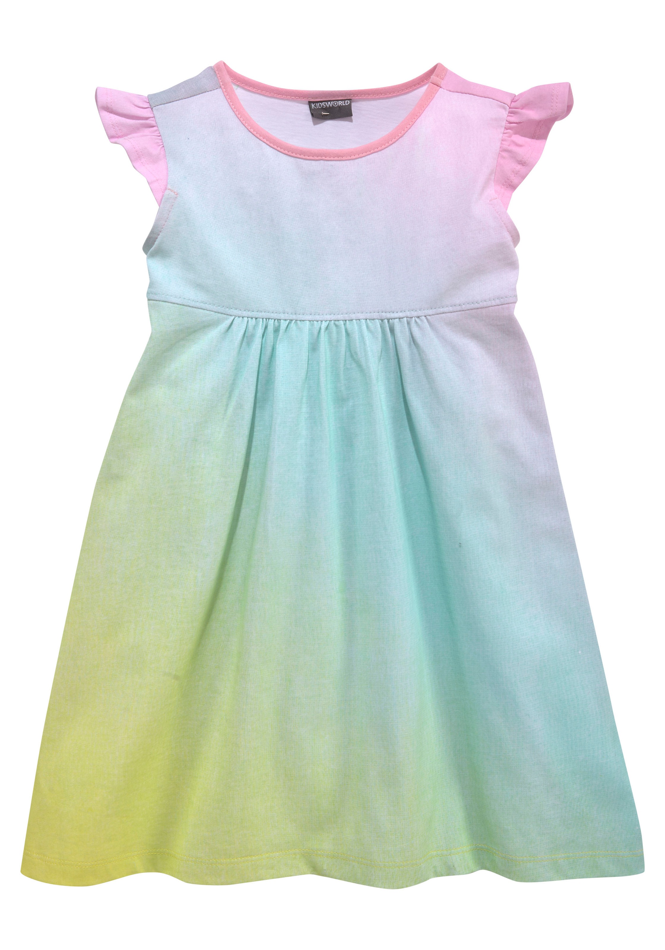 KIDSWORLD Jerseykleid »für kleine Mädchen«, mit kleinen Flügelärmeln