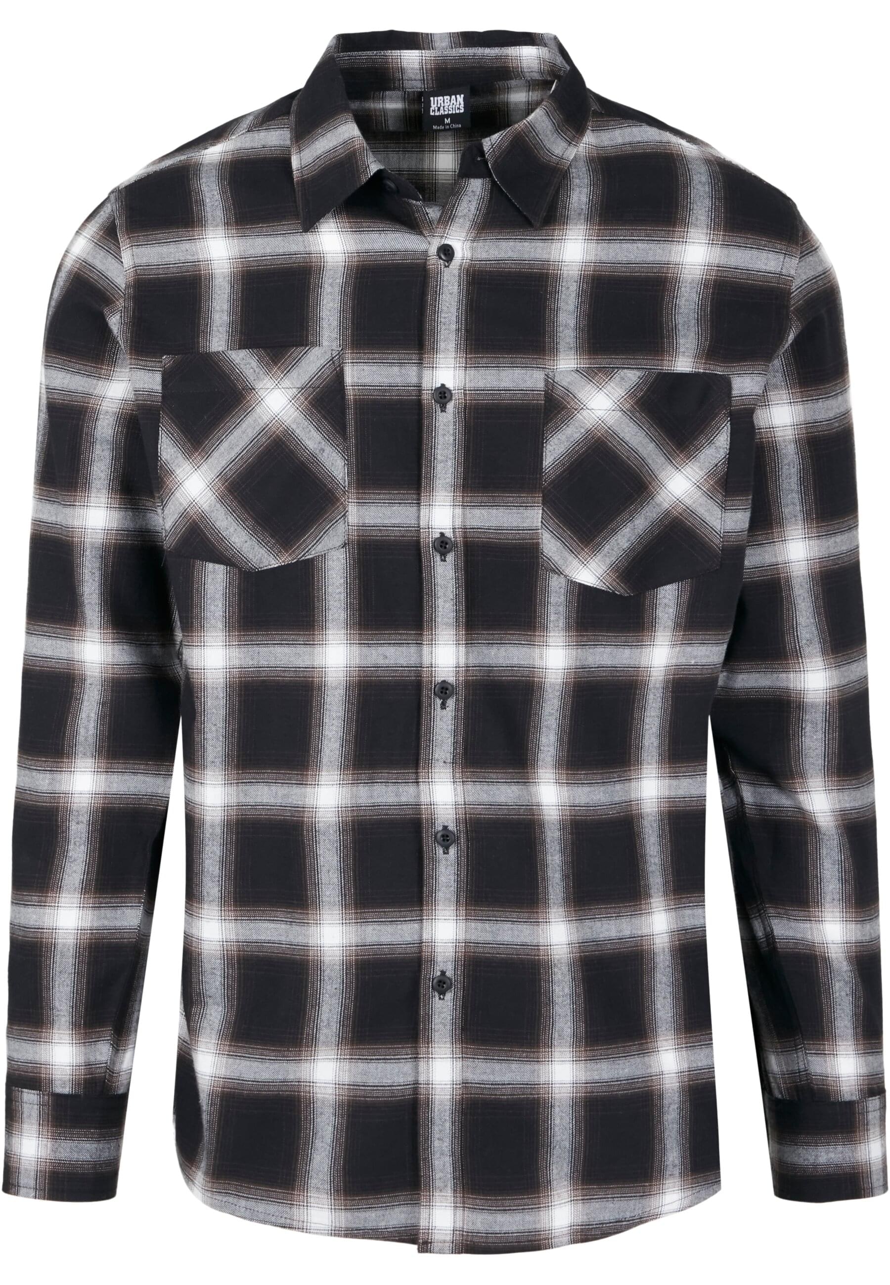 URBAN CLASSICS Kurzarmshirt "Urban Classics Herren Checked Flanell Shirt 6" günstig online kaufen