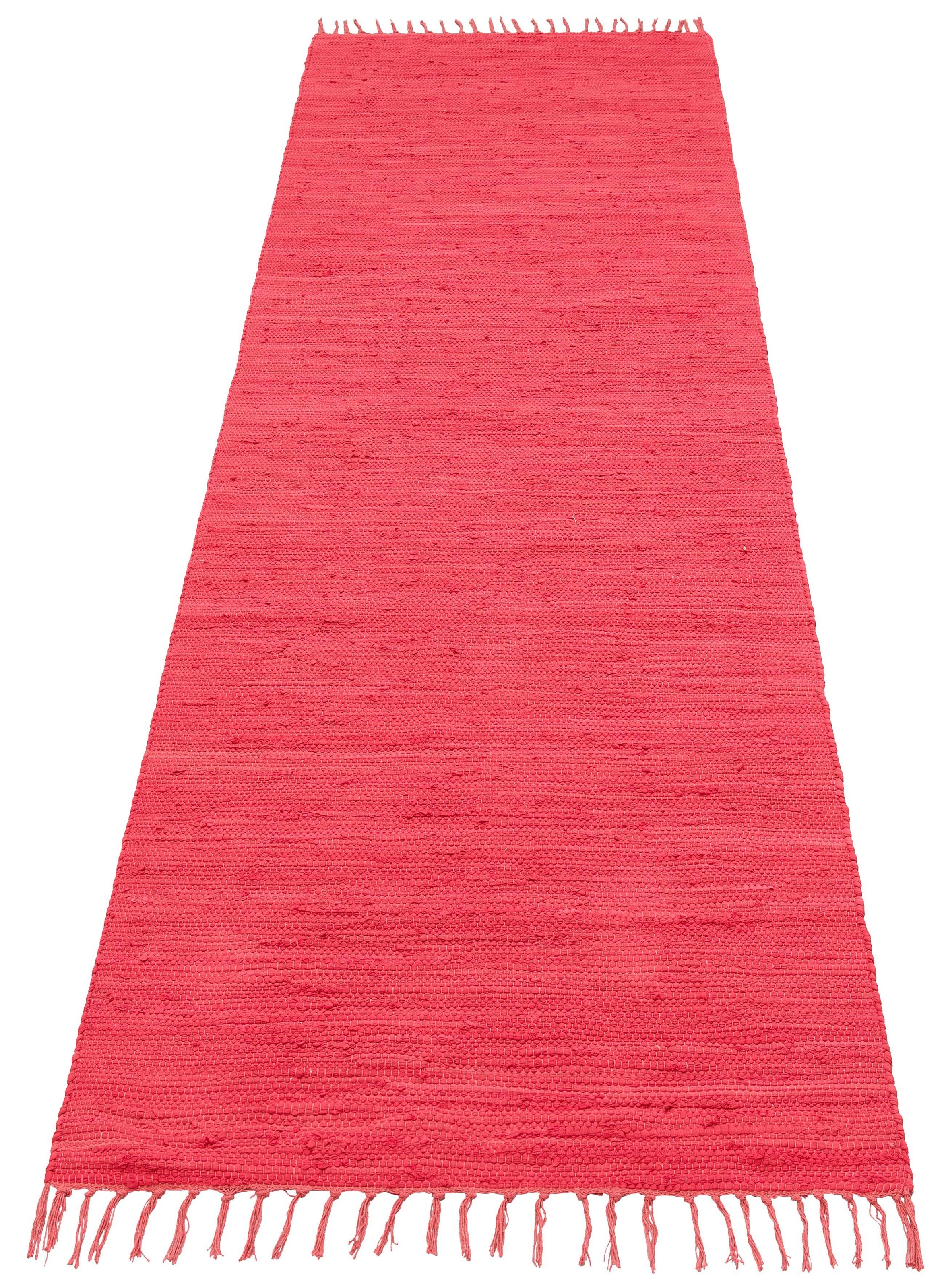 OTTO home Teppich "Paul" rechteckig 5 mm Höhe Wendeteppich, Uni, handgewebt günstig online kaufen