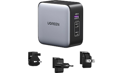 USB-Ladegerät »1xUSB-A + 2xUSB-C 65W GaN Worldwide Travel Fast«