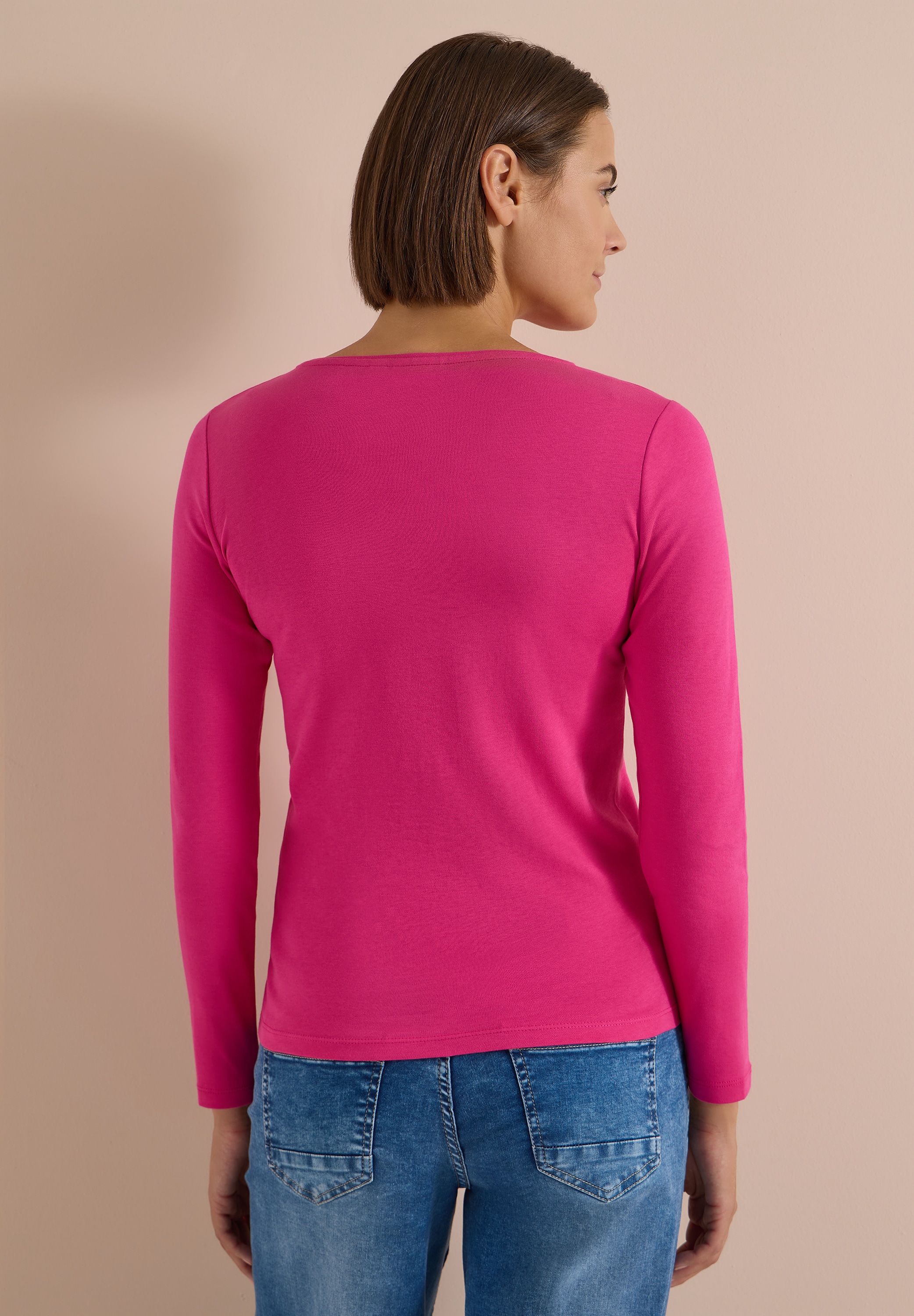 Cecil Langarmshirt aus reiner Baumwolle