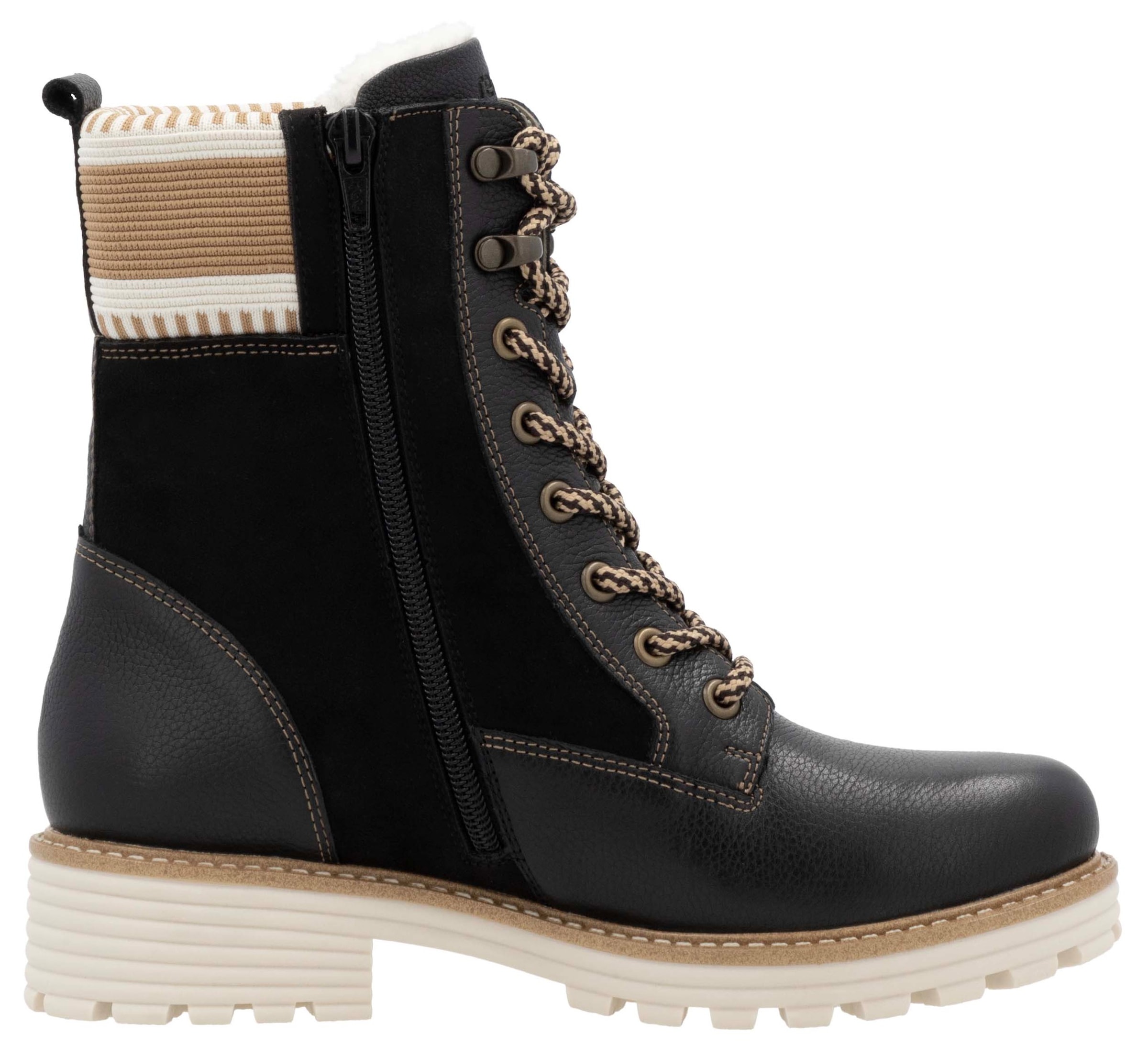 Remonte Winterboots »Elisabeth Hurley-Collection«, Schnürboots, Schnürstiefelette mit wasserabweisender TEX-Membran