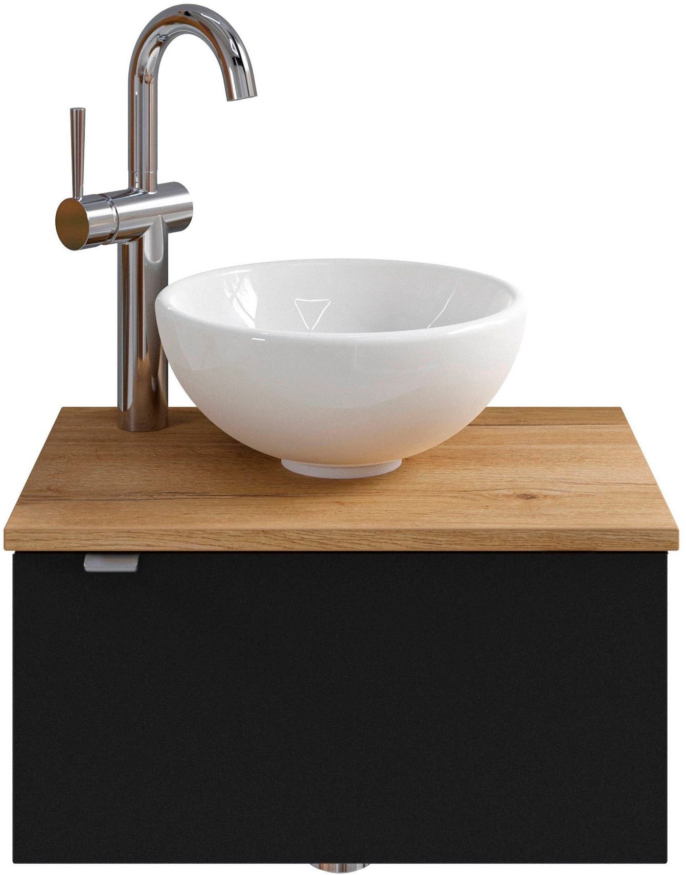 Saphir Badmöbel-Set »Serie 6915«, (4 St.), Gäste-Bad, 51 cm breit, mit LED-Spiegel und 1 Tür