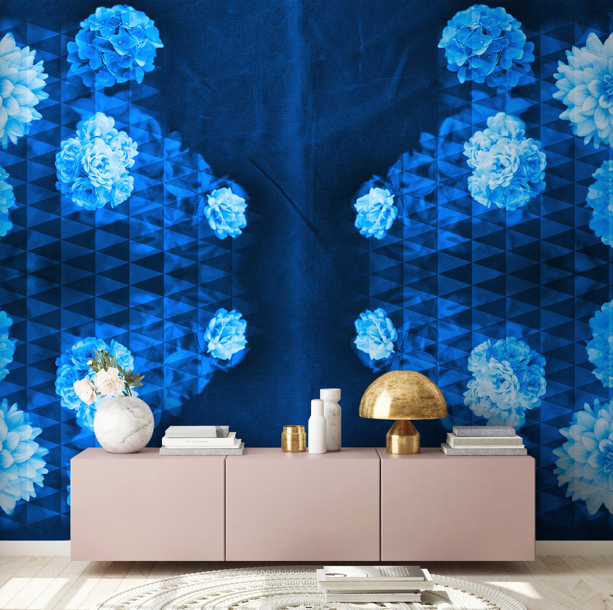 Architects Paper Fototapete »Artwork Flowers«, Vlies, Wand, Schräge