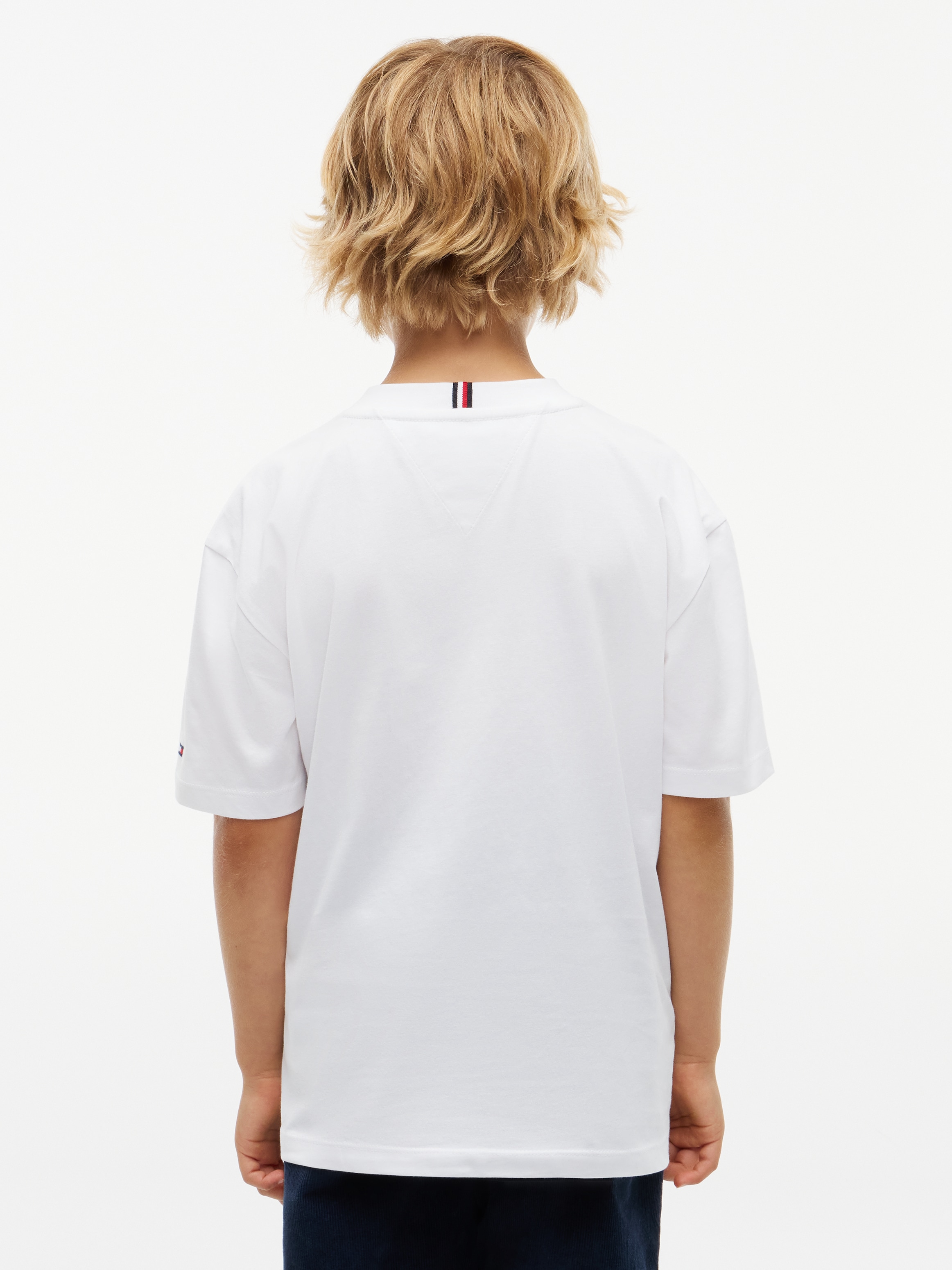 Tommy Hilfiger T-Shirt Rundhalsausschnitt, Regular Fit, Kinder bis 16 Jahre
