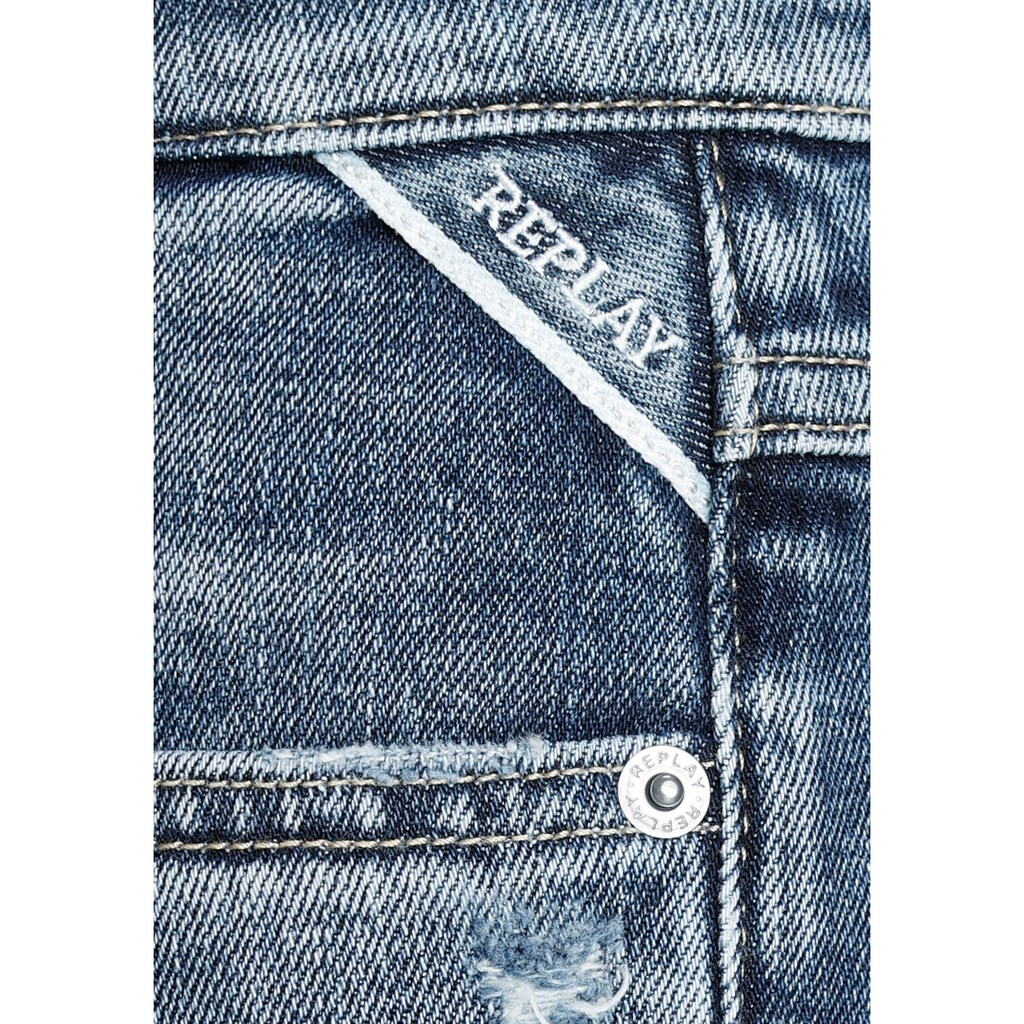 Damenmode Jeans Replay Skinny-fit-Jeans, Super Stretch Denim blue Damenmode Jeans Replay Skinny-fit-Jeans, Super Stretch Denim blue