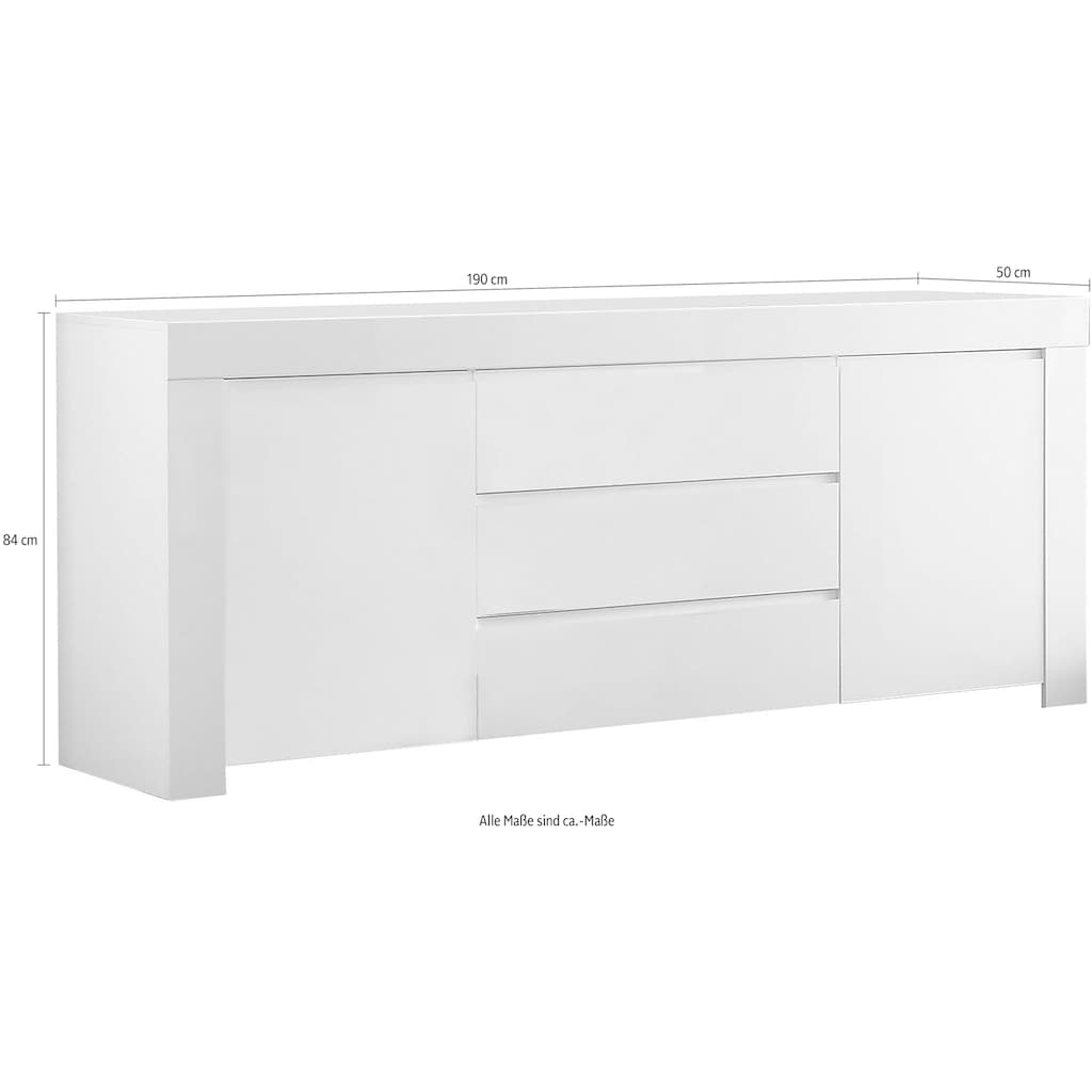 INOSIGN Sideboard »Amalfi«, Breite 190 cm