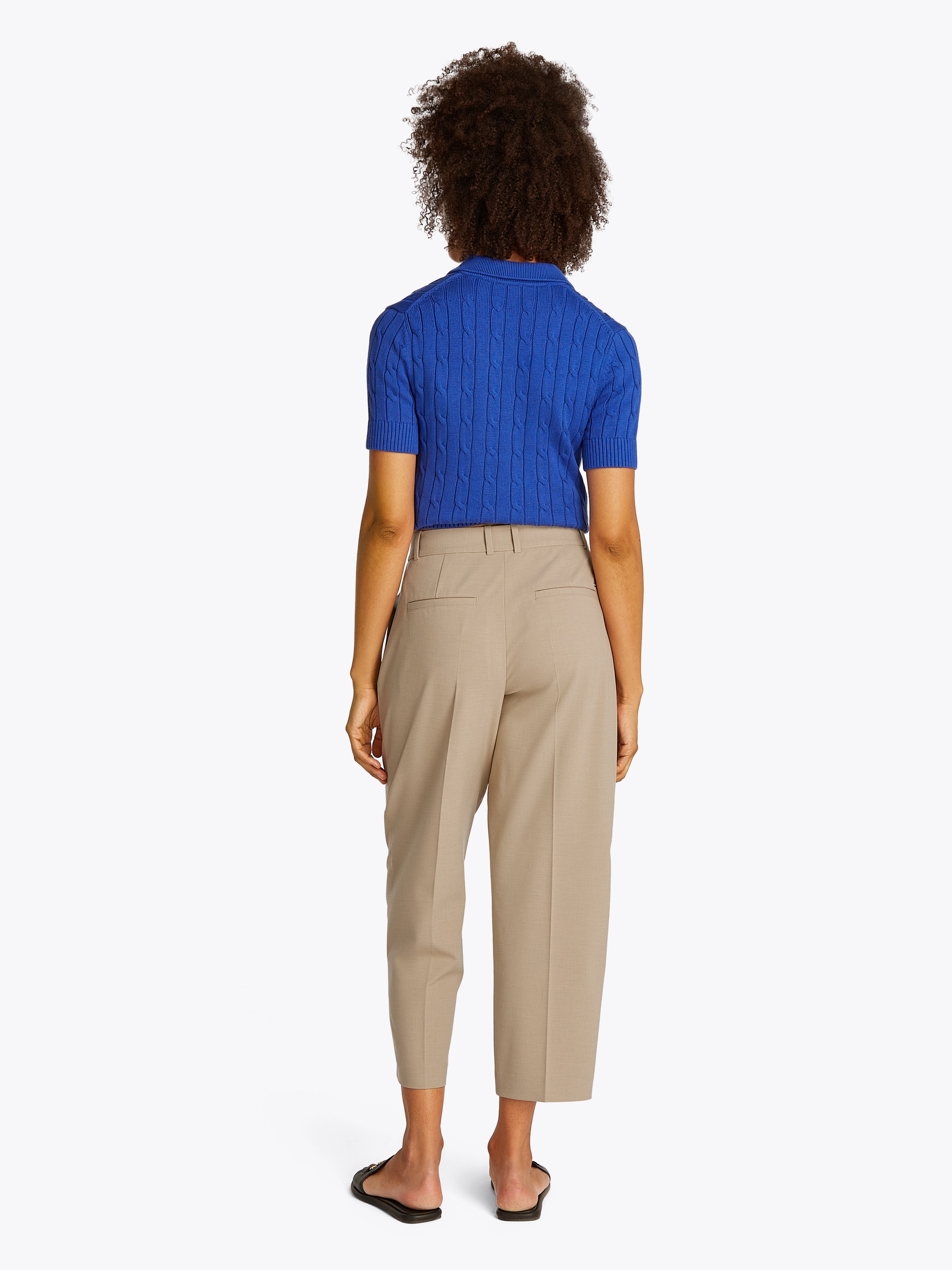 Tommy Hilfiger Webhose »Low Normal Waist Bi-Stretch«, Gürtelschlaufe, elastisch, pflegeleicht bügelfrei, Business casual
