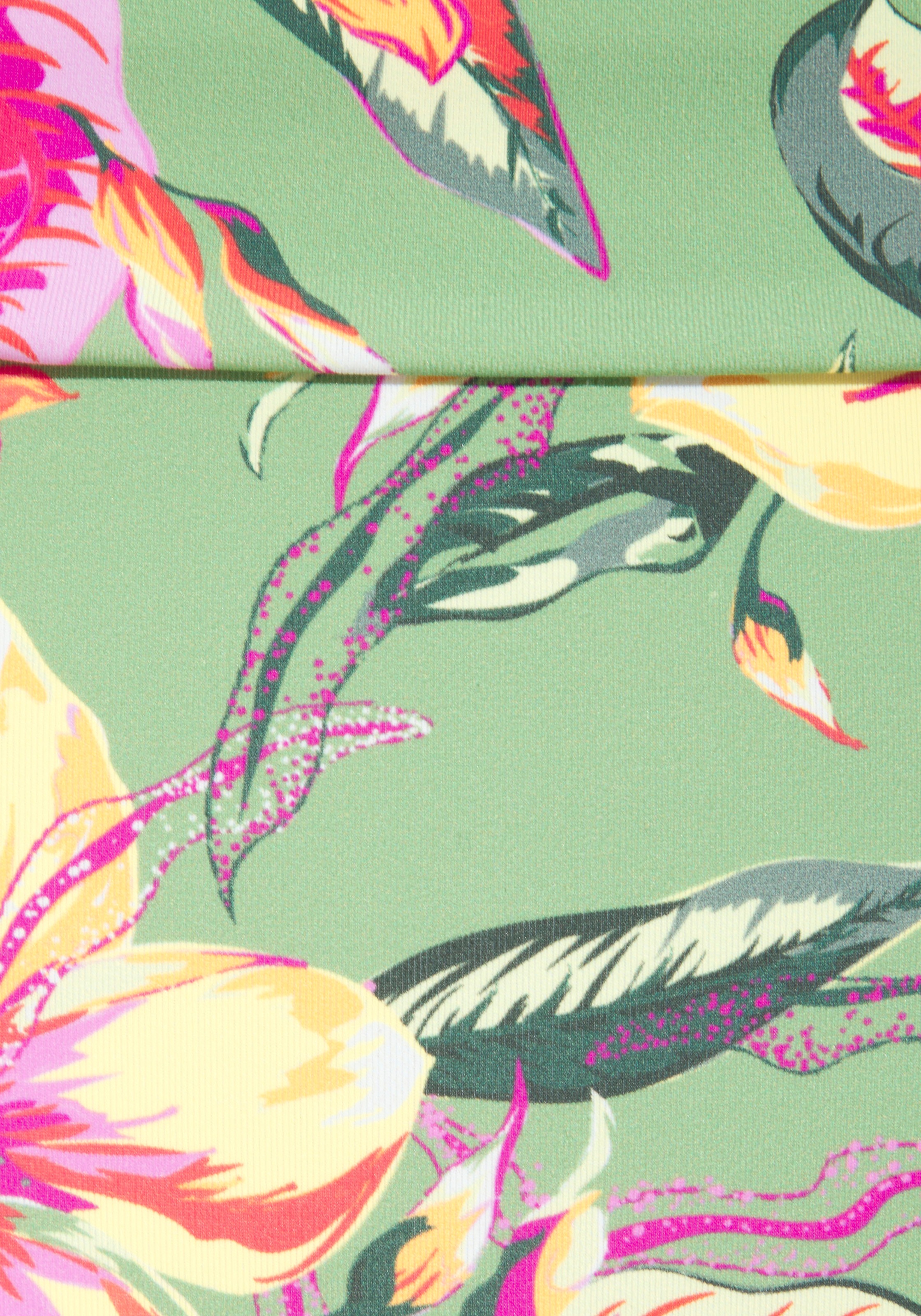 Thumbnail - LASCANA Bikini-Hose "Malia" mit Umschlagbund mit tropischem Print