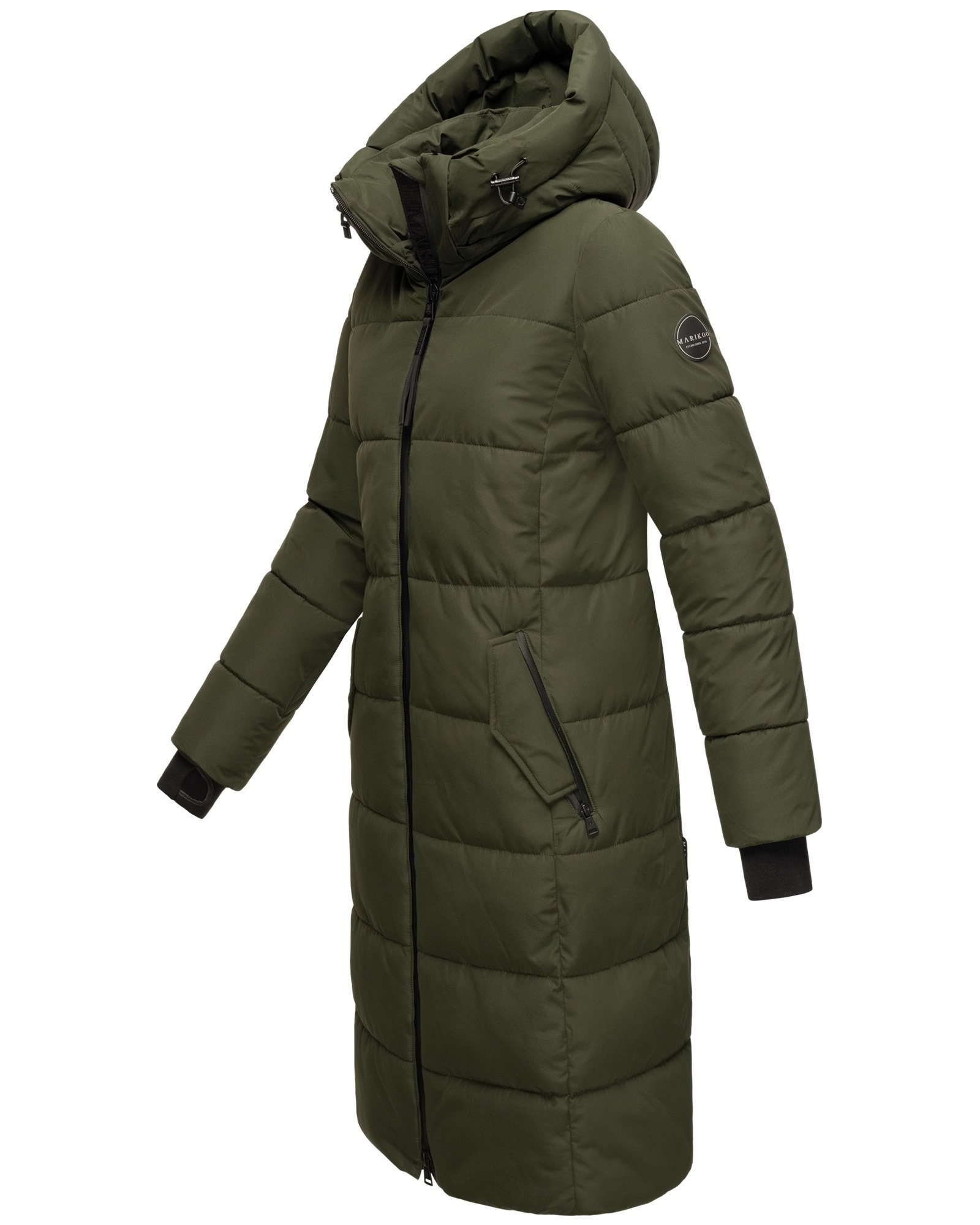 Marikoo Steppjacke »Zuraraa XVI«, langer Winter Mantel gesteppt