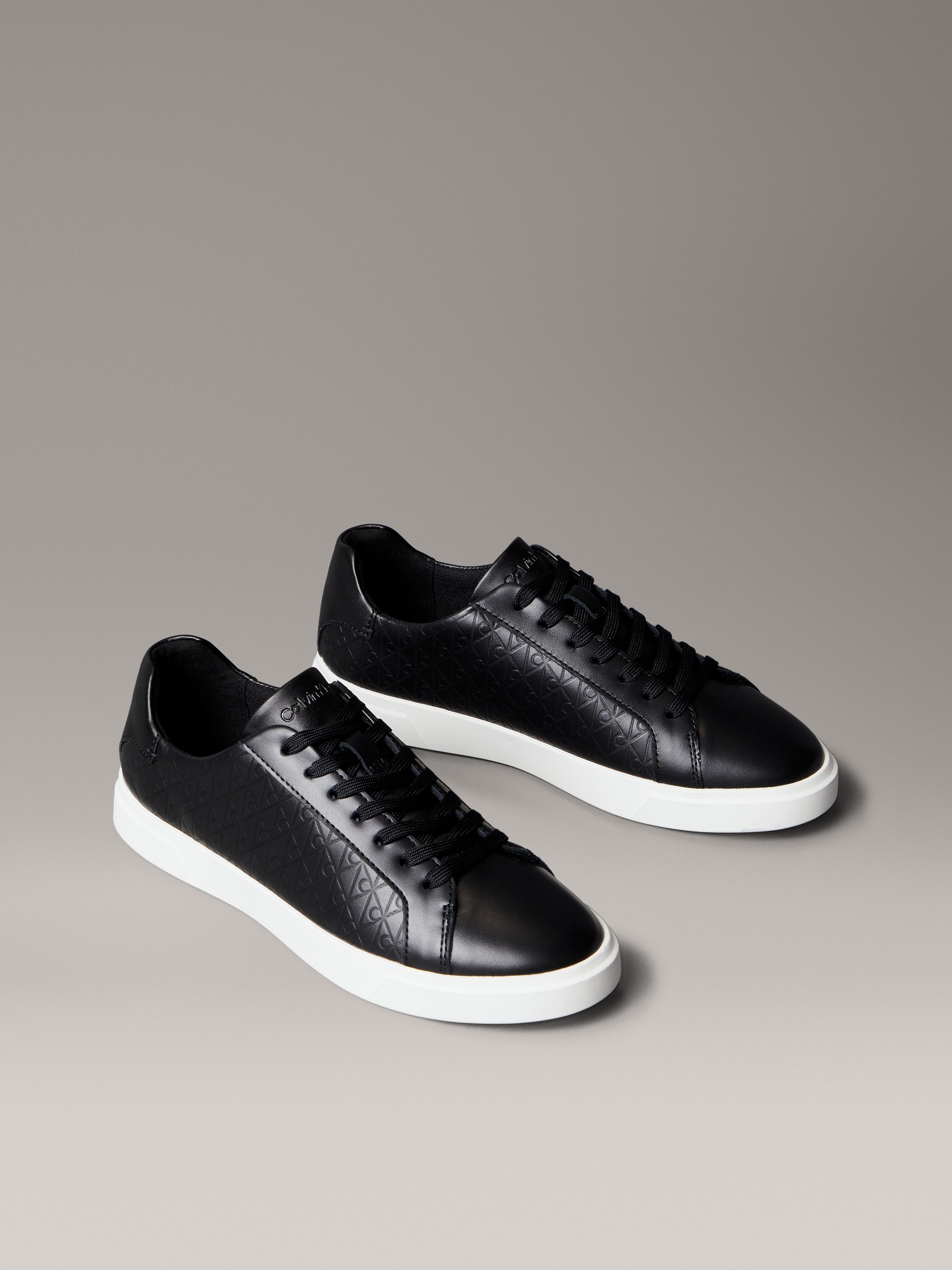 Calvin Klein Sneaker "LOW PRO CUPS LACE UP LTH AOP", Schnürschuh, Freizeits günstig online kaufen