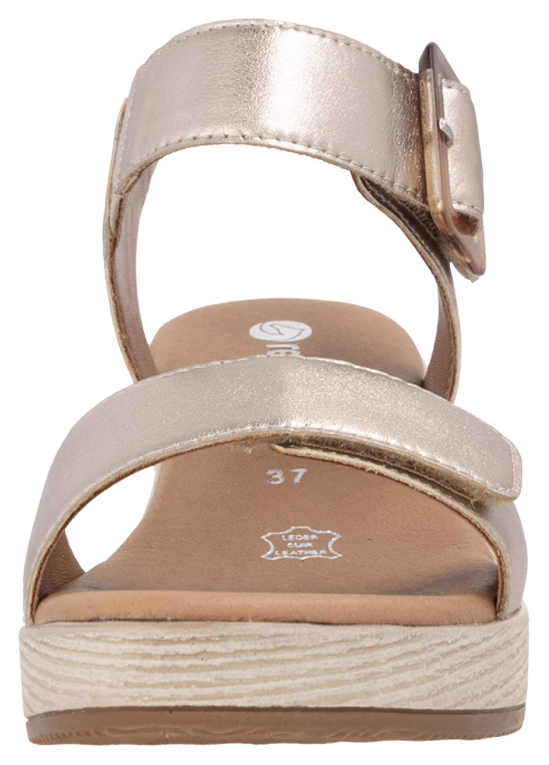 Remonte Sandalette, Blockabsatz, Sommerschuh, Sandale mit Klettverschlüssen