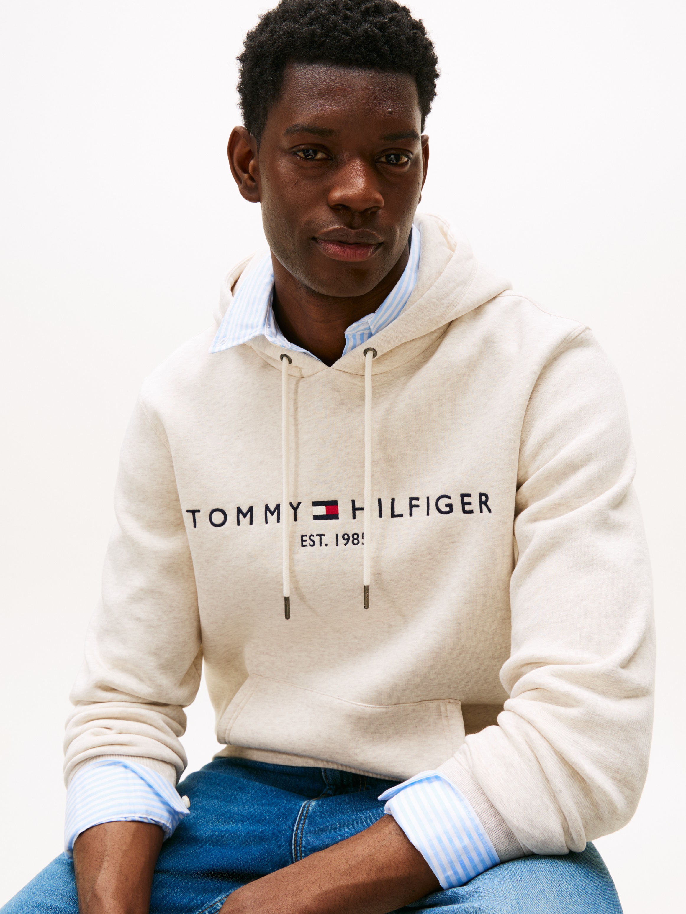 Tommy Hilfiger Kapuzensweatshirt "TOMMY LOGO", unifarben, casual, regular f günstig online kaufen