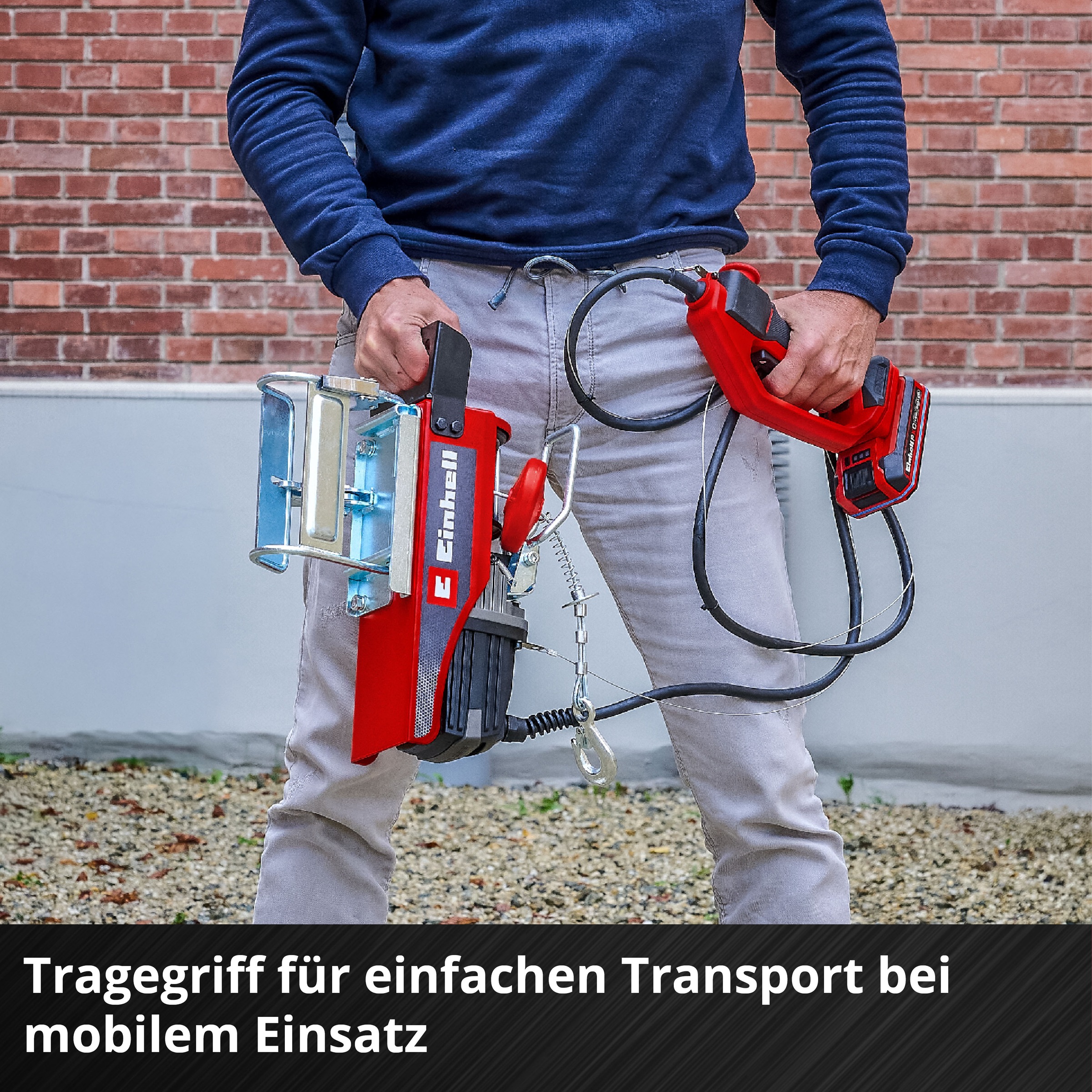 Einhell Seilzug »TE-EH 18/250 Li BL-Solo« ohne Akku und Ladegerät