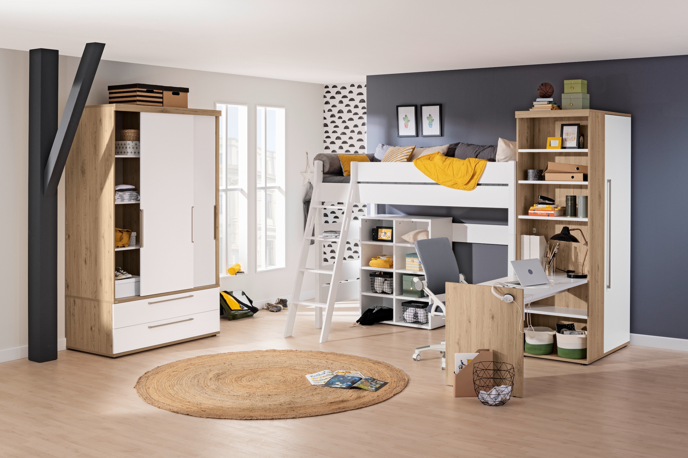 PAIDI Spielbett "TIAGO in verschiedenen Größen und Farben, mit Leiter" Höhe günstig online kaufen