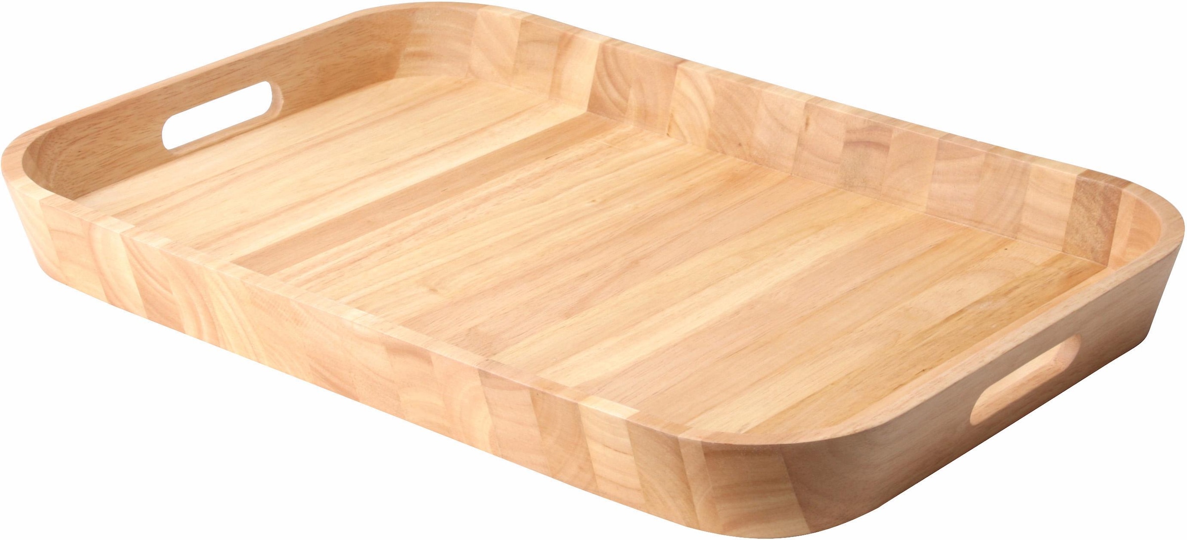 Continenta Tablett Handarbeit, aus einem Holzblock gearbeitet