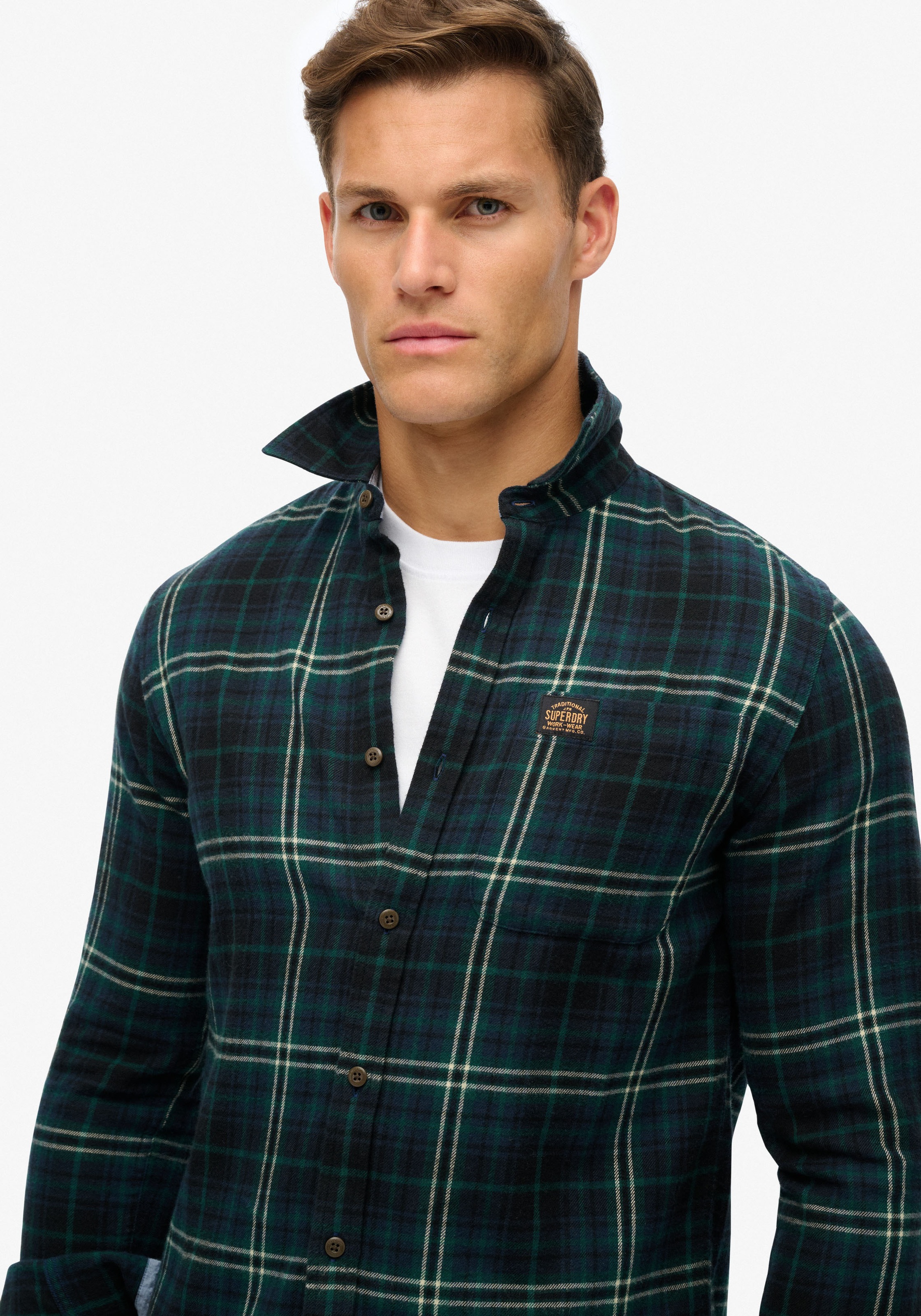 Superdry Langarmhemd "Organic Cotton Lumberjack Check Shirt" günstig online kaufen