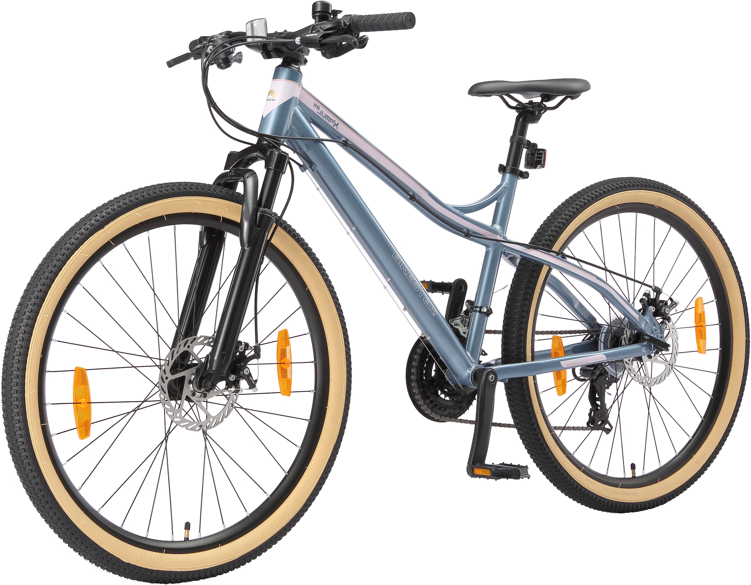 Bikestar Mountainbike 21 Gang Shimano RD-TY300 Schaltwerk Kettenschaltung für Damen und Herren, Kettenschaltung