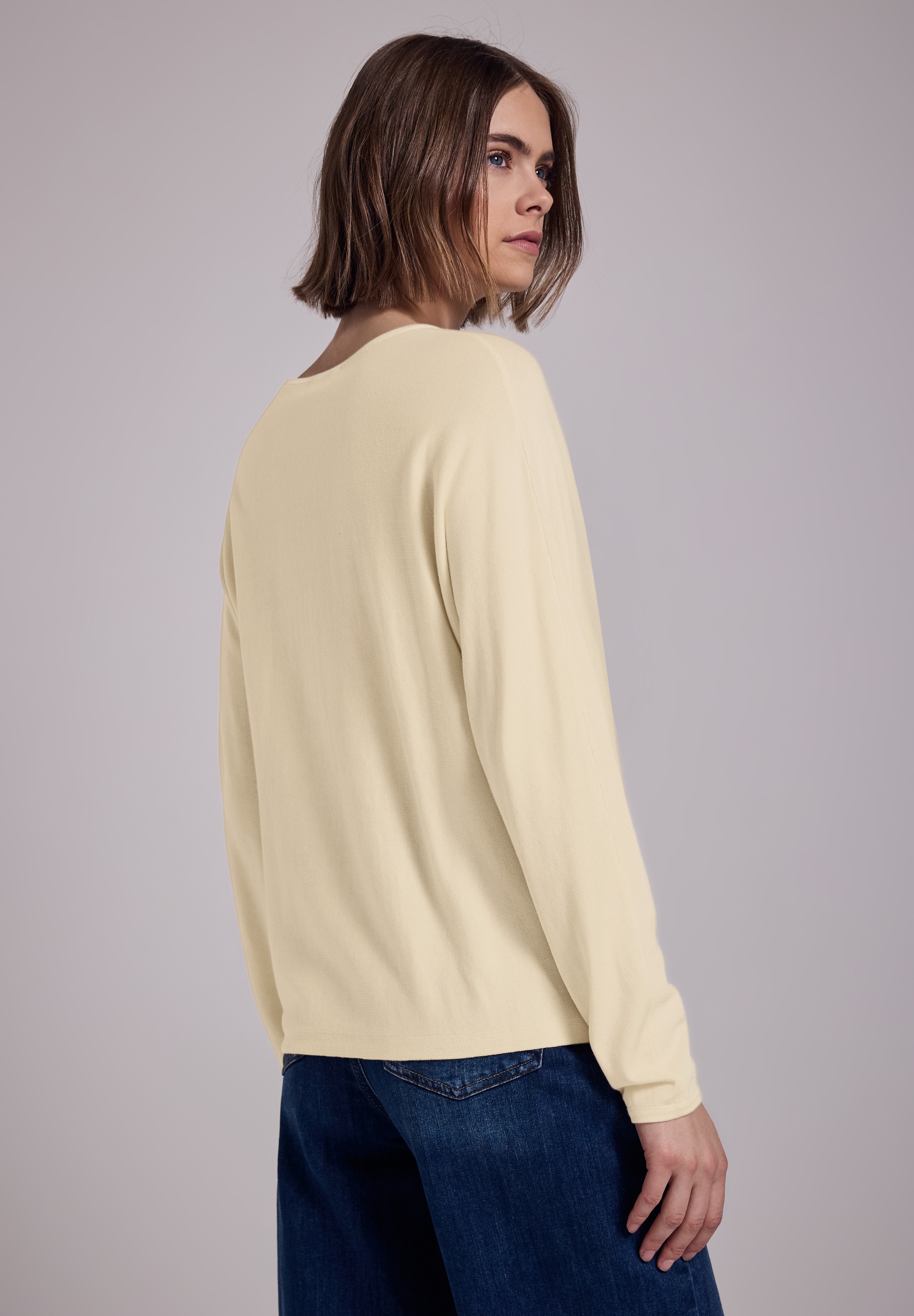 STREET ONE STUDIO Strickpullover, aus softem Materialmix