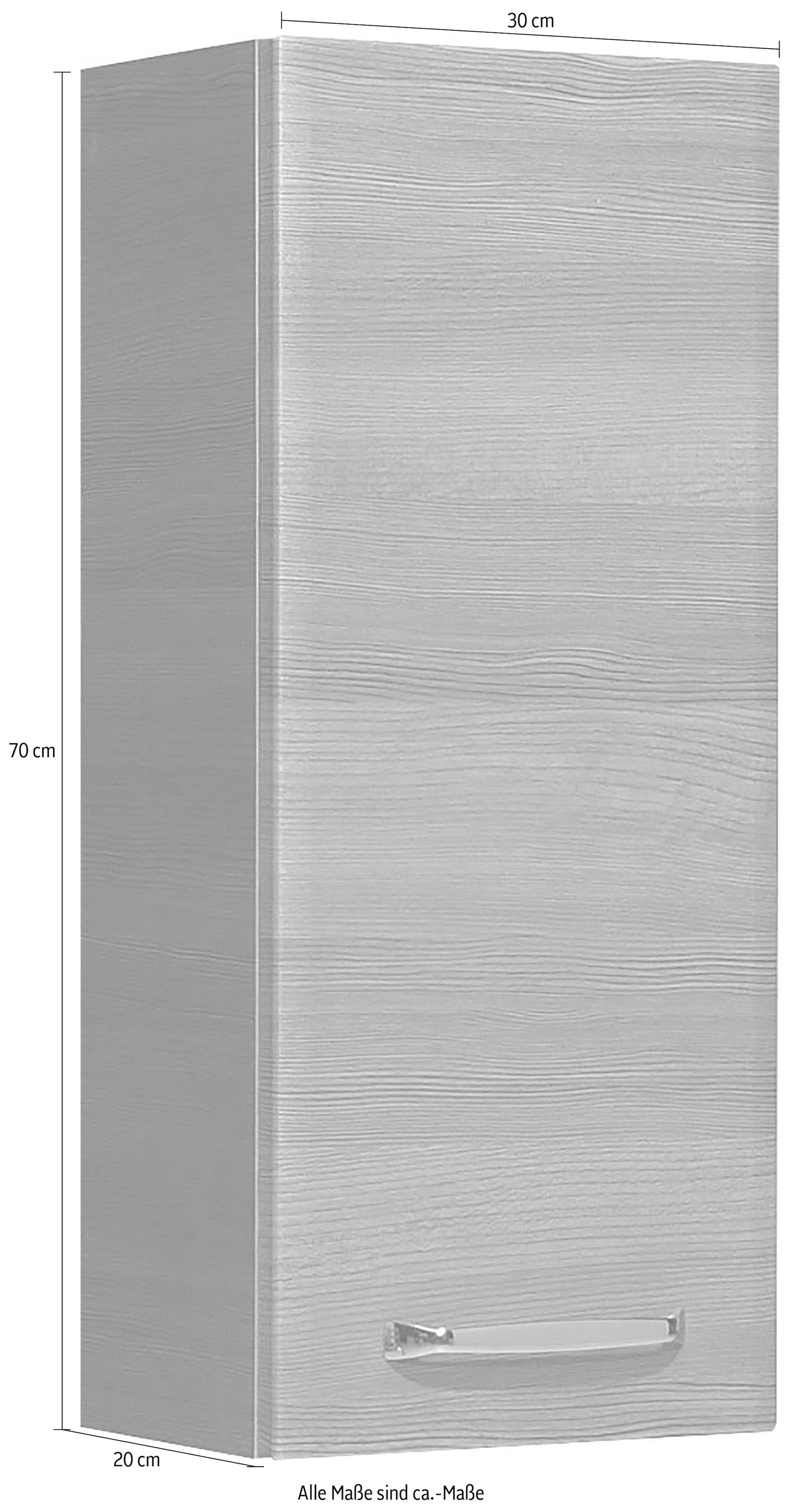 PELIPAL Hängeschrank »Quickset 328«, Breite 30 cm, Metallgriff, Türdämpfer,  Glaseinlegeböden kaufen | BAUR