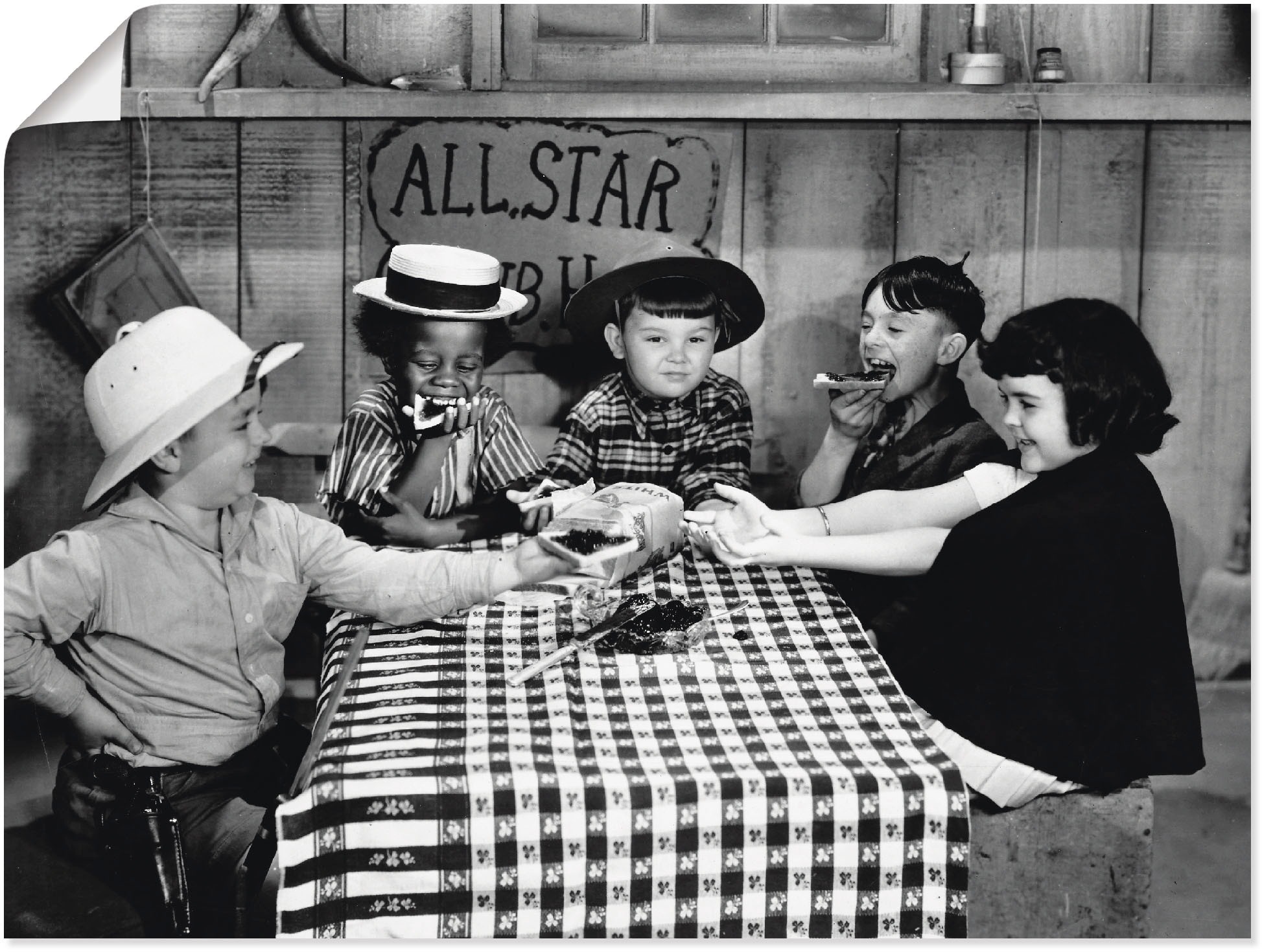 Artland Wandbild "Die kleinen Strolche, 1935er", Film, (1 St.), als Leinwandbild, Poster in verschied. Größen