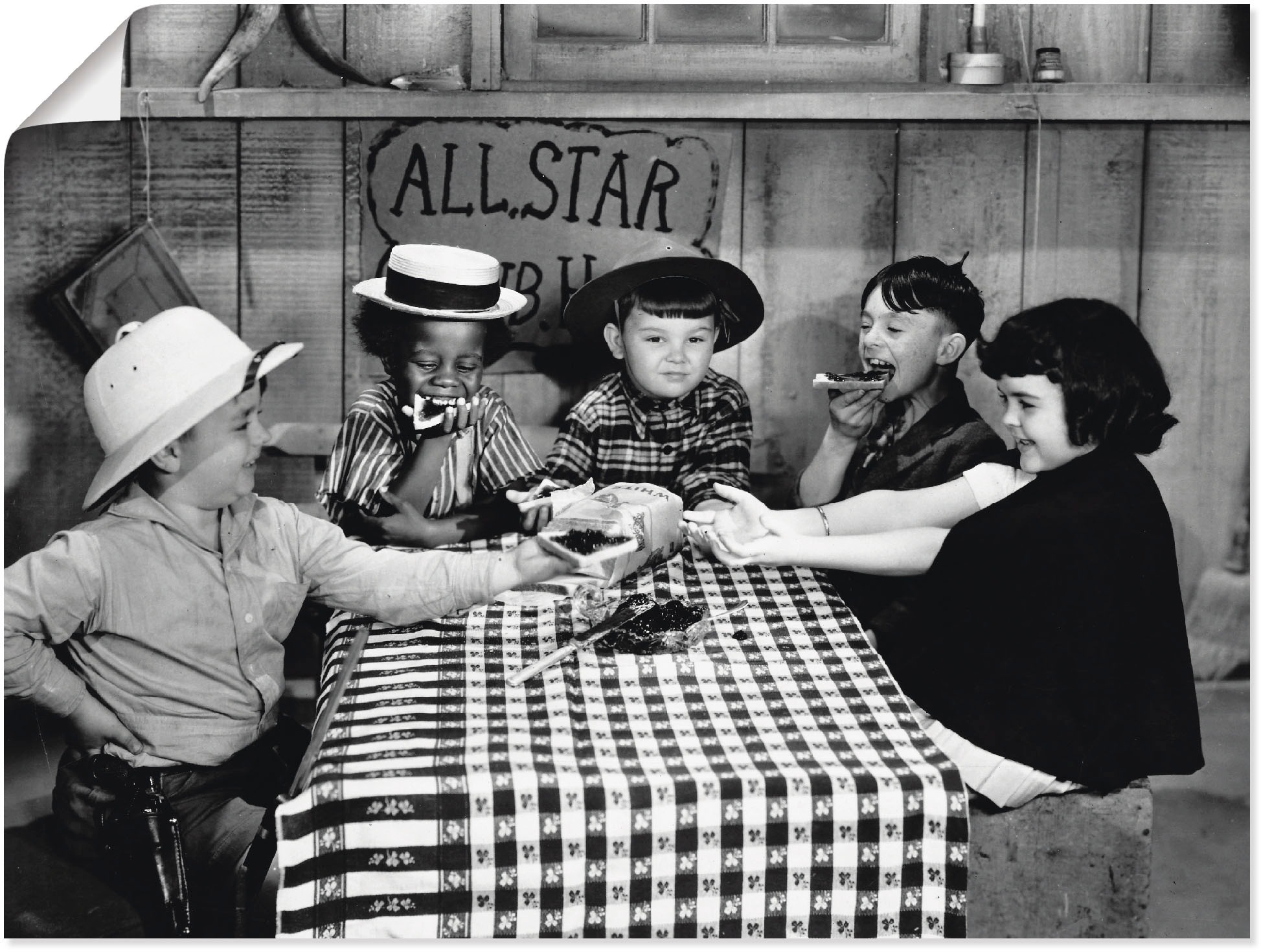 Artland Wandbild "Die kleinen Strolche, 1935er" Film 1 Stk. tlg. als Leinwa günstig online kaufen