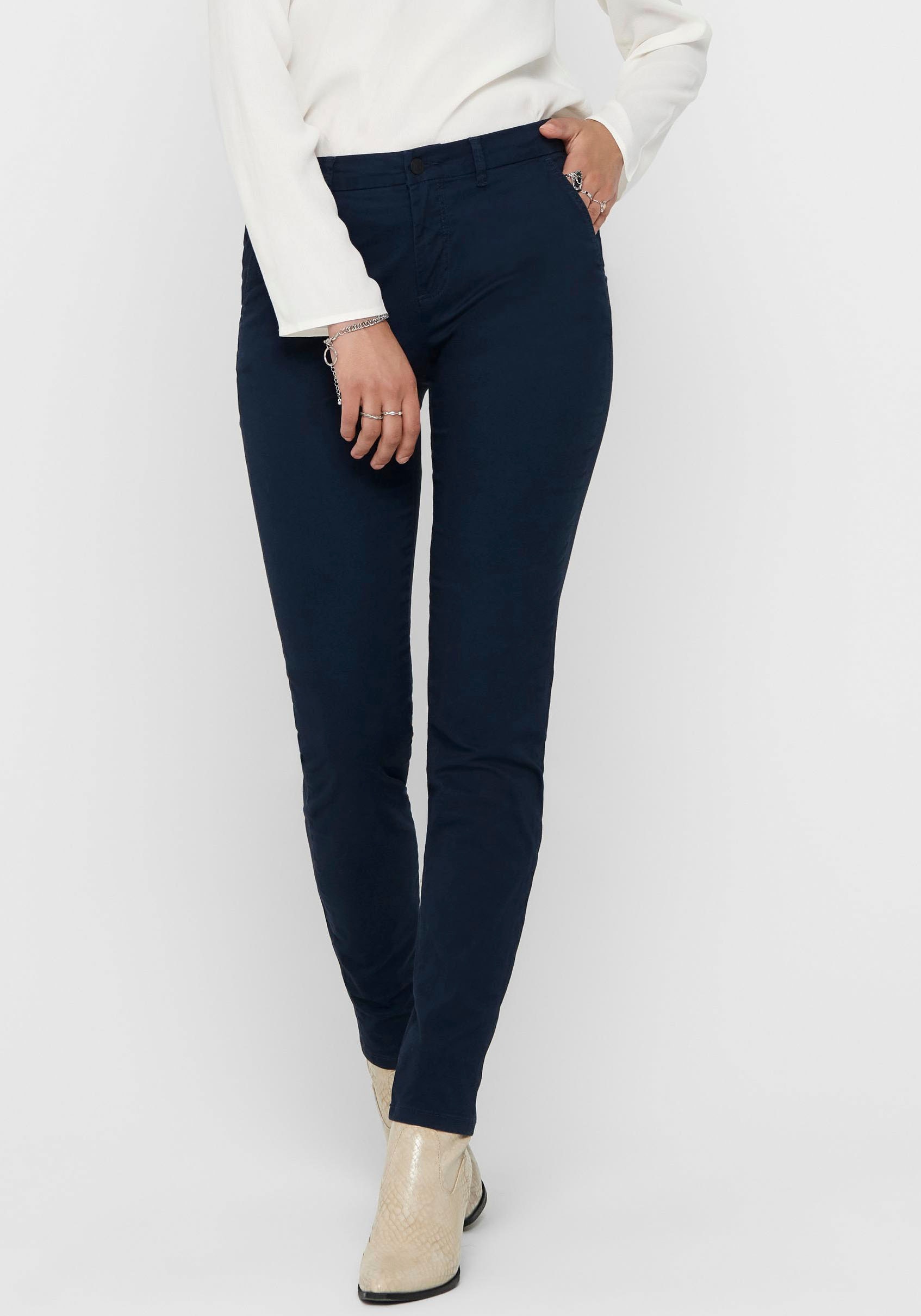 ONLY "ONLPARIS REG CHINO PANT" gepflegte Hose mit schmaler Beinform