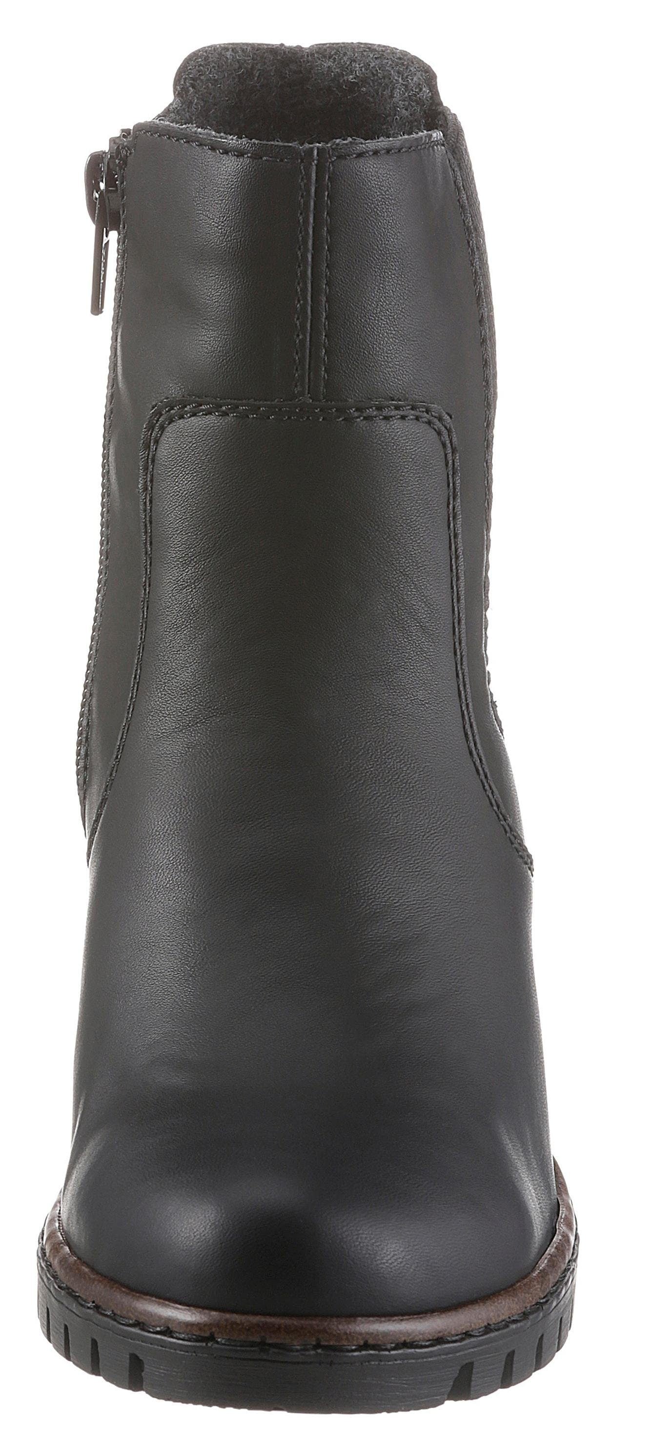 Rieker Stiefelette, Boots, Chelsea-Stiefelette, Blockabsatz, in elegantem Look