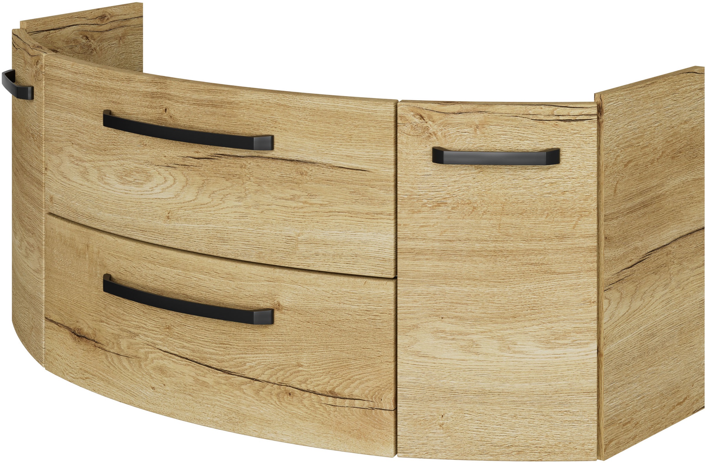 Saphir Waschtisch »Serie 4010 Keramik-Waschtisch mit Unterschrank, 120,5 cm breit«, Waschplatz mit 2 Türen, 2 Schubladen, Badmöbel-Set mit Waschtisch