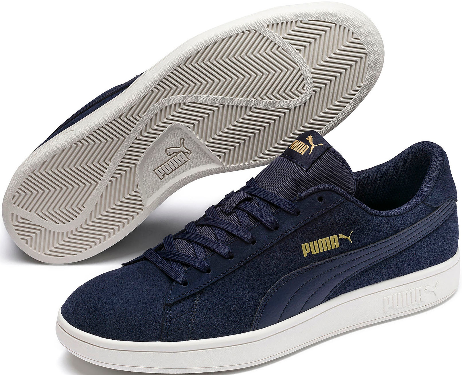 PUMA Sneaker "SMASH V2" für vielseitige Aktivitäten, atmungsaktiv, mit Schnürung