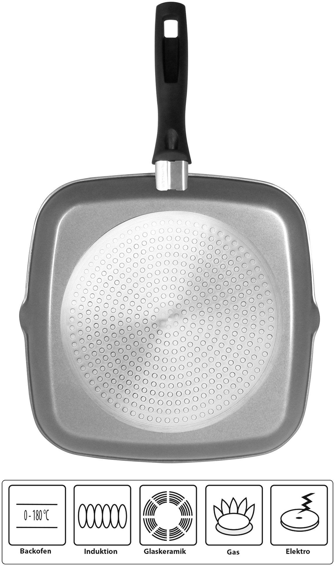 Thumbnail - STONELINE Grillpfanne Aluminium 1 Stk. tlg. Induktion