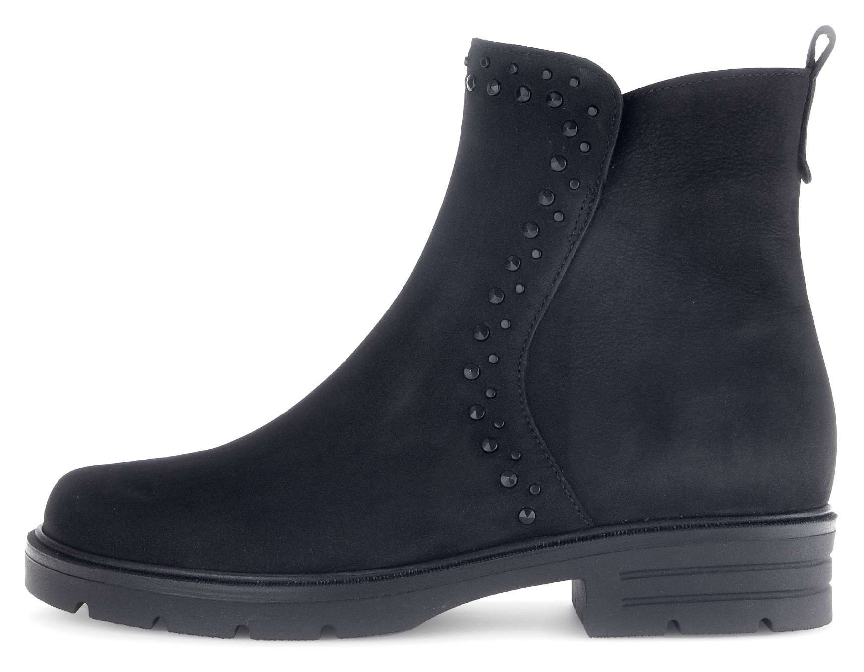 Gabor Stiefelette, Blockabsatz, Komfortschuh, Boots mit glänzenden Nieten