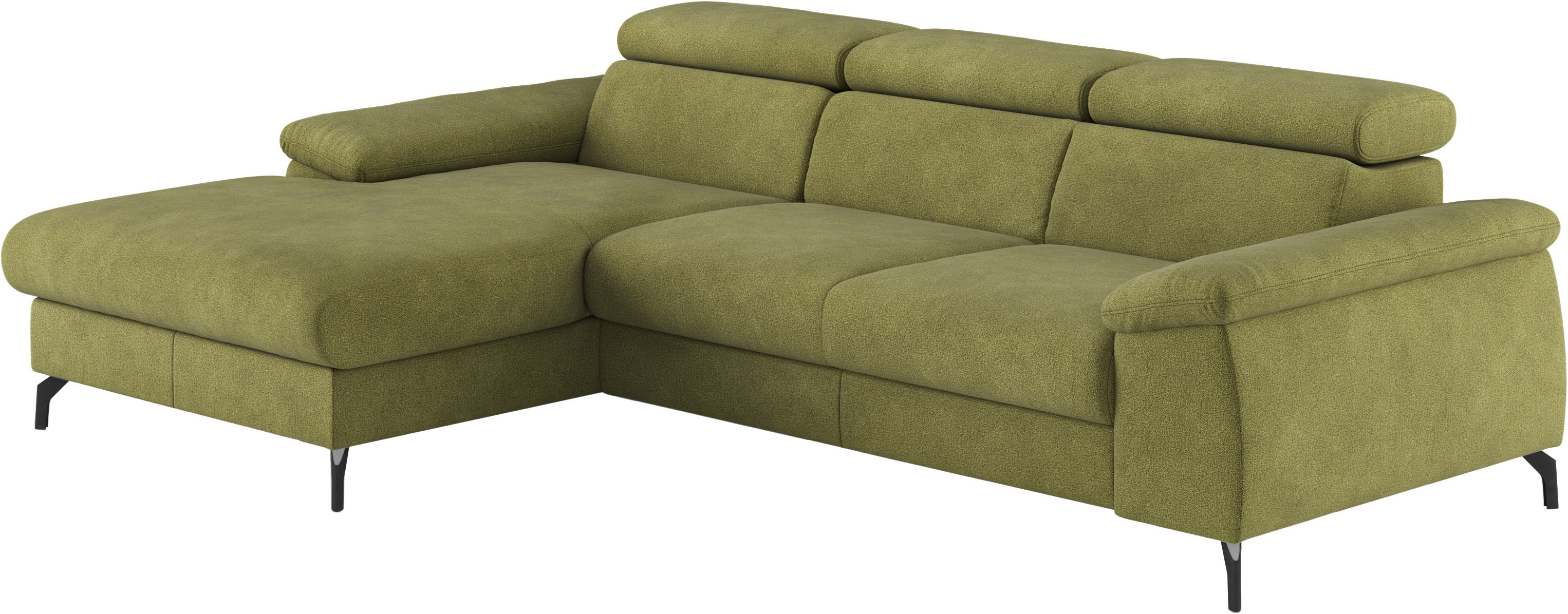 COTTA Ecksofa "Kitty L-Form, B: 242 cm" mit Kopfteilverstellung, optional Schlaffunktion & Bettkasten